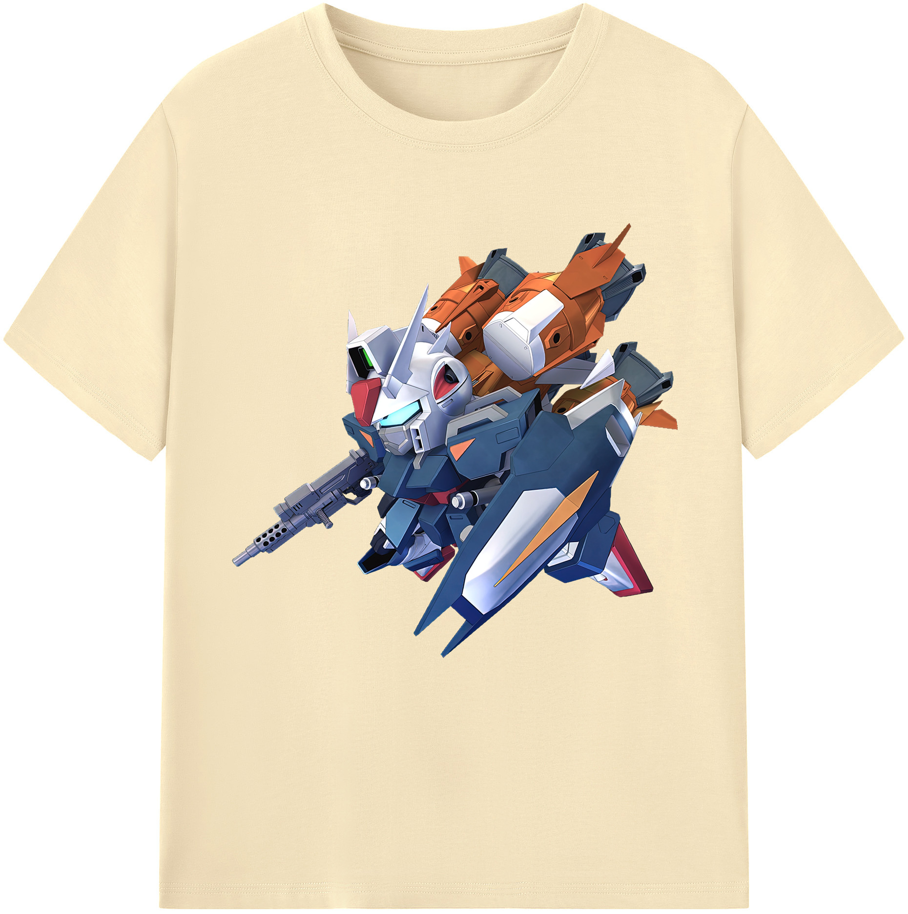 （画像用） 機動戦士ガンダム Mobile Suit Gundam 綿100％半袖Tシャツ（フロントプリント）