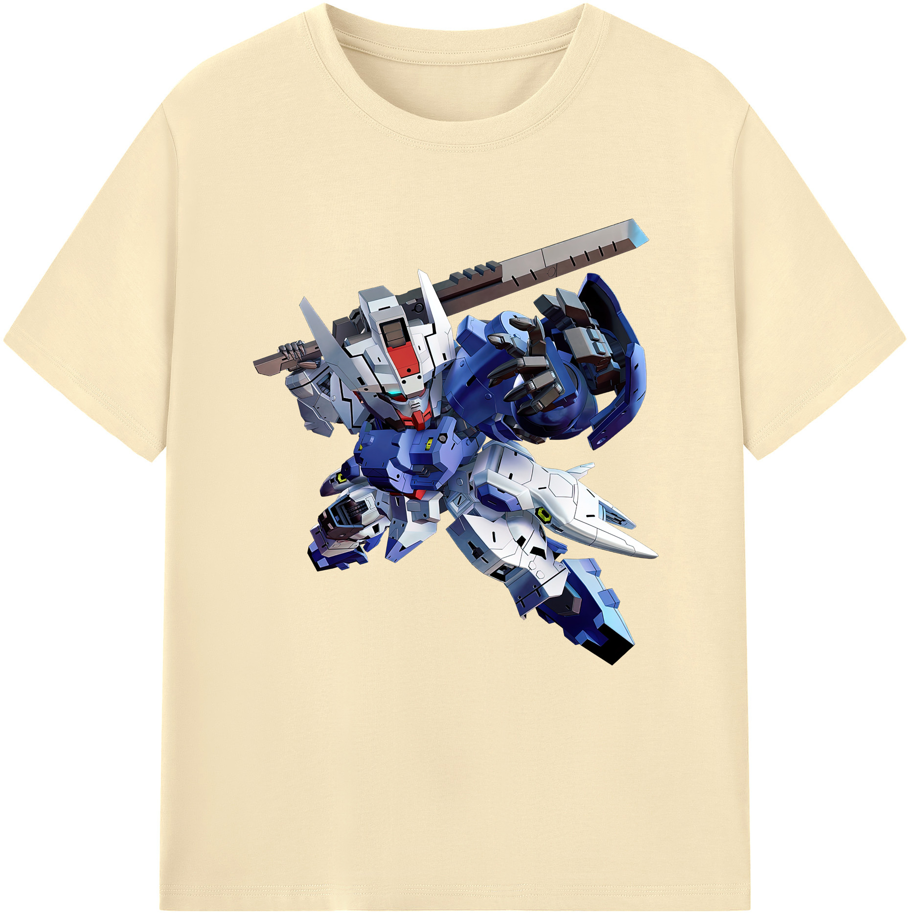 （画像用） 機動戦士ガンダム Mobile Suit Gundam 綿100％半袖Tシャツ（フロントプリント）