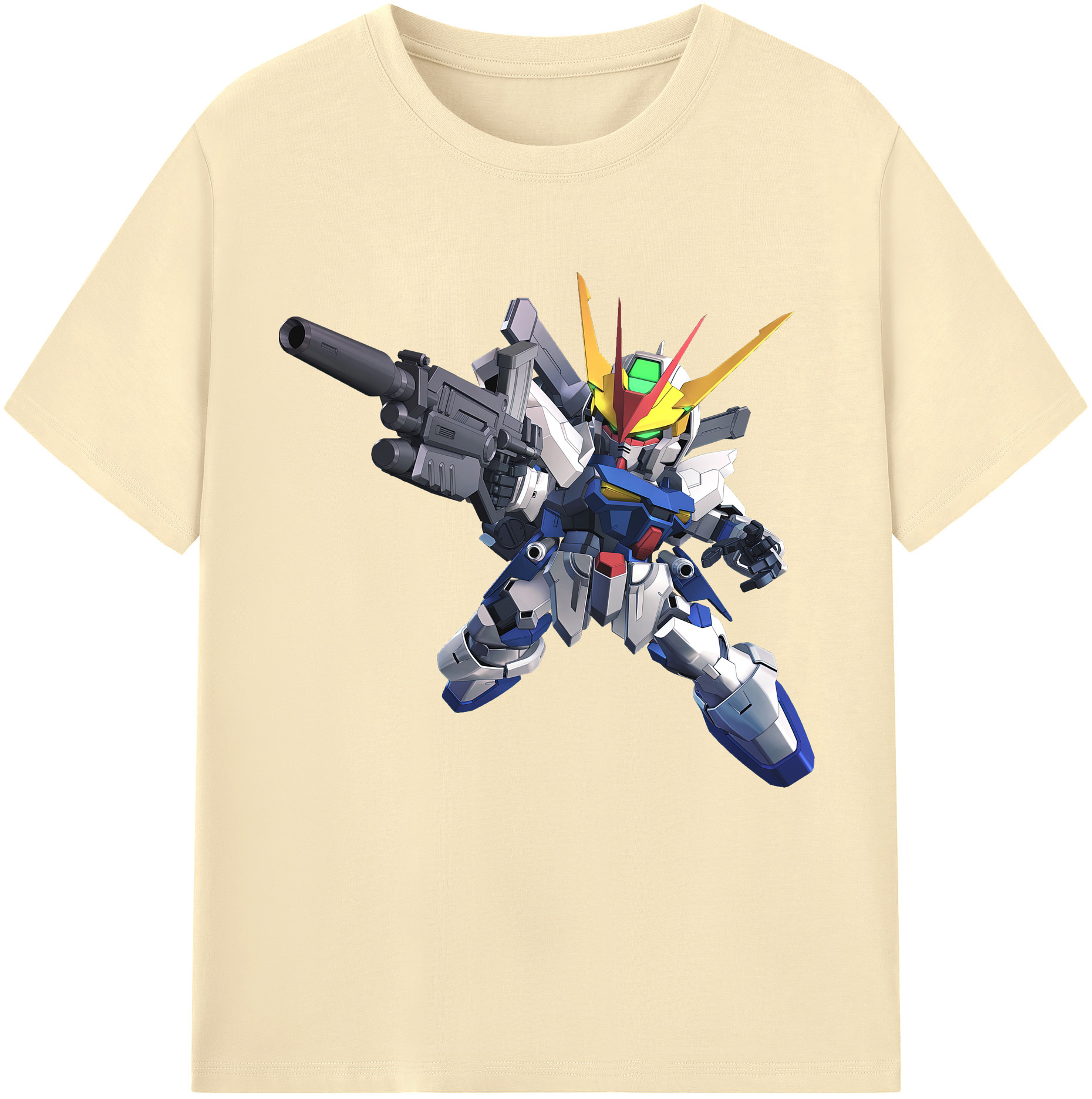 （画像用） 機動戦士ガンダム Mobile Suit Gundam 綿100％半袖Tシャツ（フロントプリント）