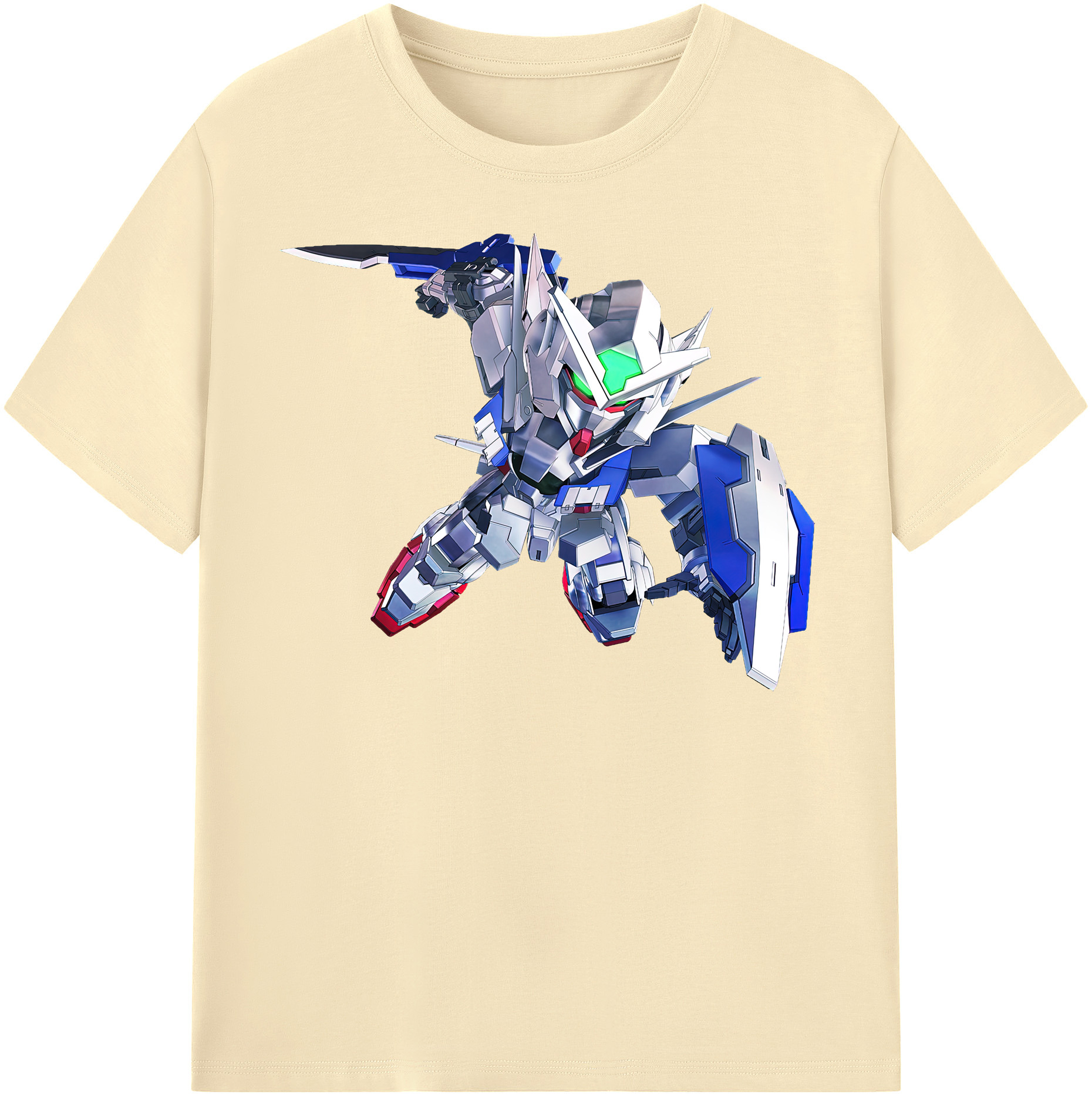 （画像用） 機動戦士ガンダム Mobile Suit Gundam 綿100％半袖Tシャツ（フロントプリント）