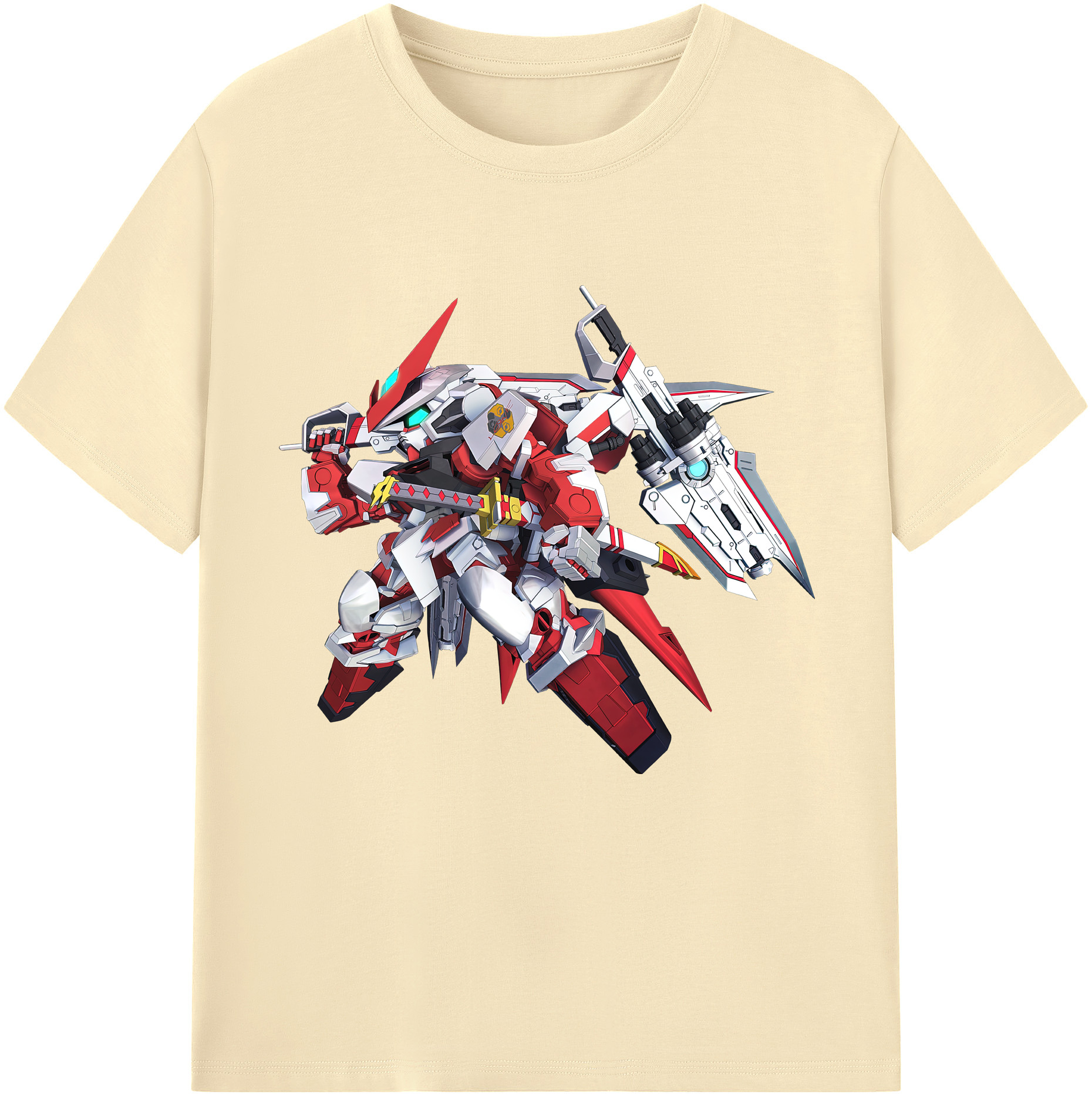 （画像用） 機動戦士ガンダム Mobile Suit Gundam 綿100％半袖Tシャツ（フロントプリント）