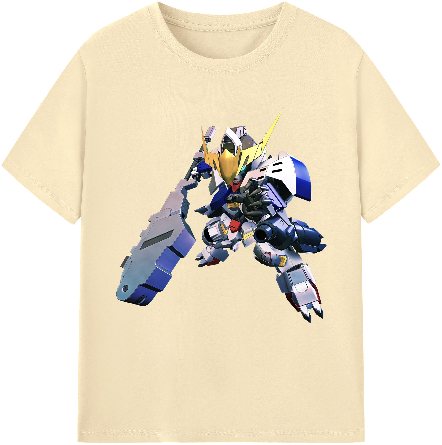 （画像用） 機動戦士ガンダム Mobile Suit Gundam 綿100％半袖Tシャツ（フロントプリント）
