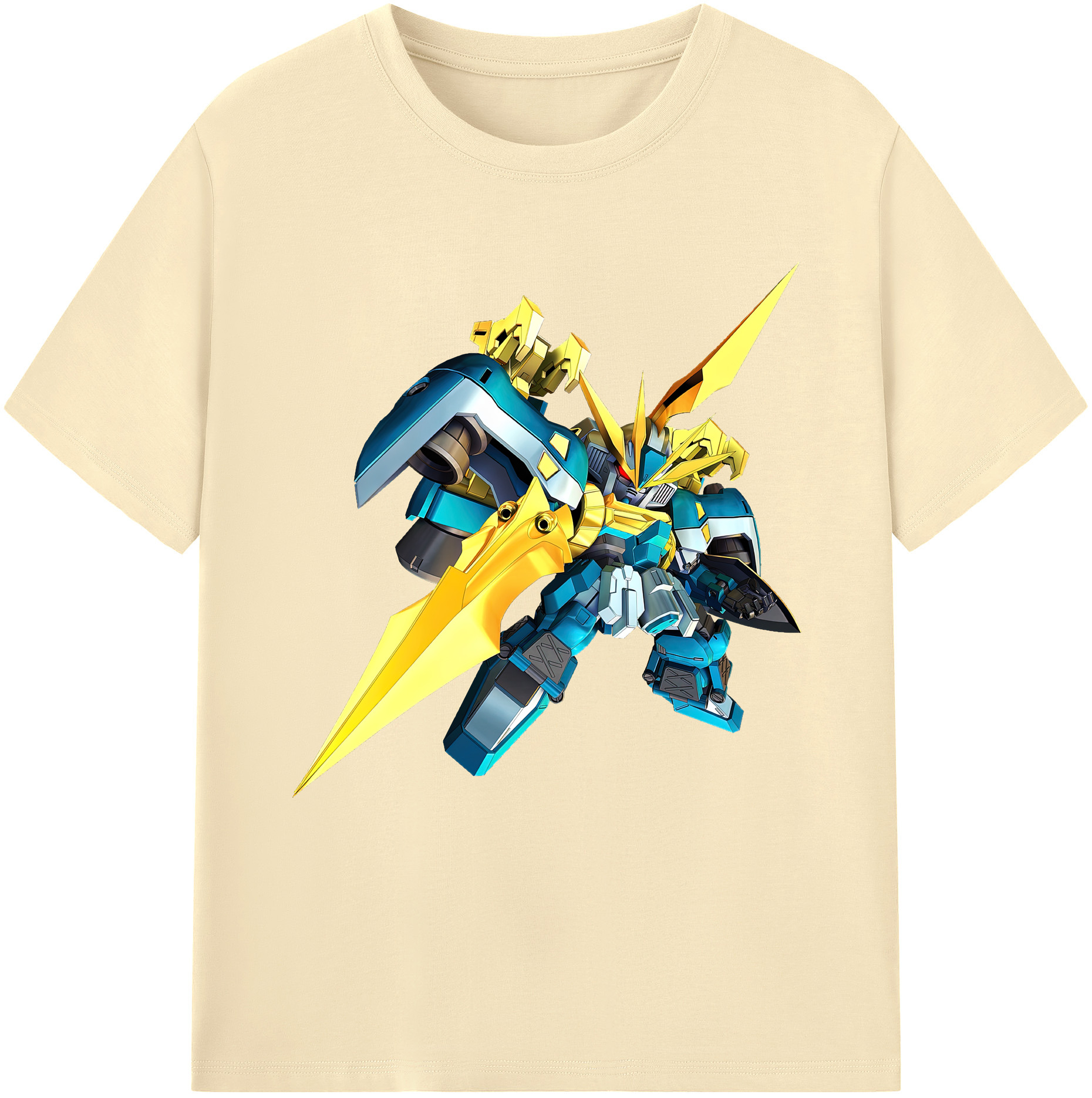 （画像用） 機動戦士ガンダム Mobile Suit Gundam 綿100％半袖Tシャツ（フロントプリント）