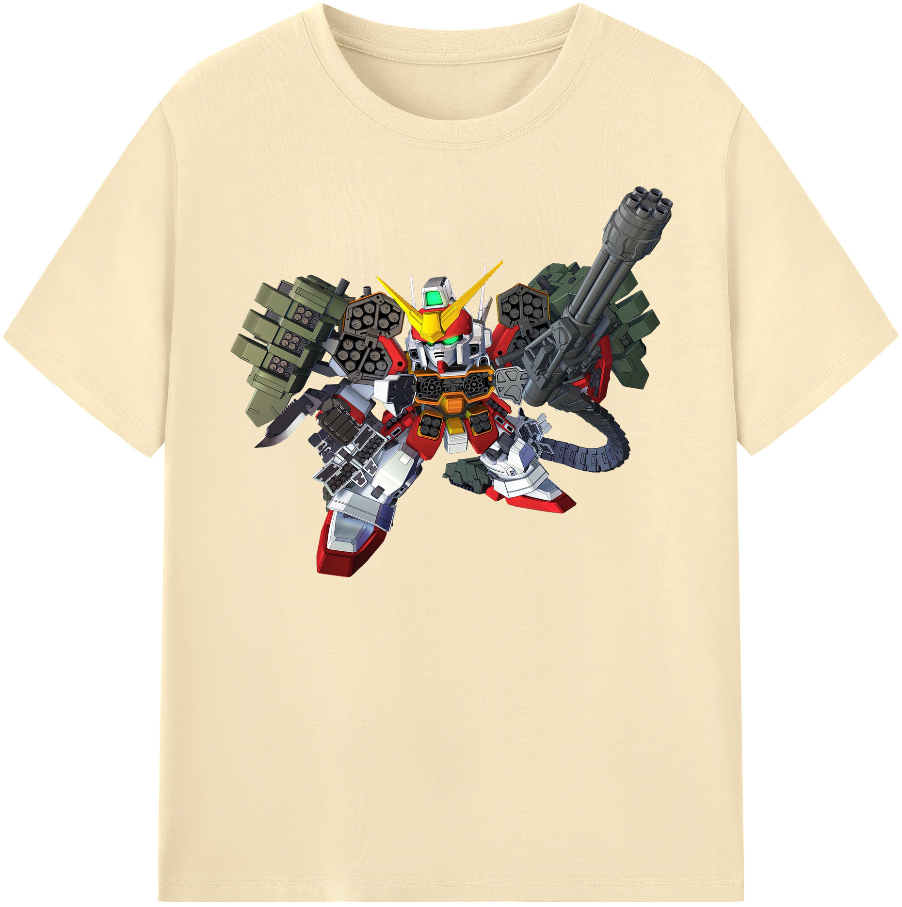 （画像用） 機動戦士ガンダム Mobile Suit Gundam 綿100％半袖Tシャツ（フロントプリント）