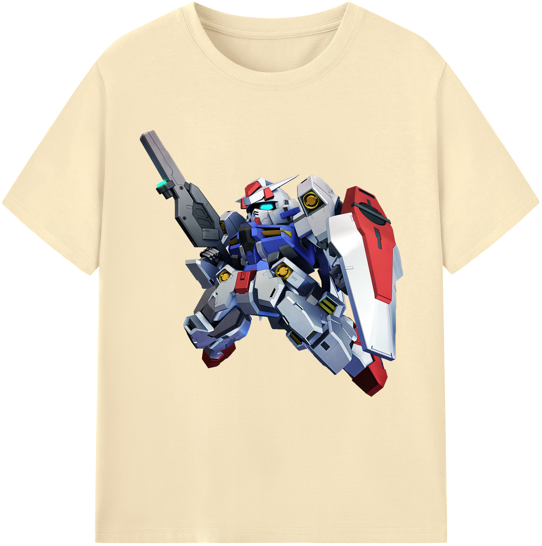 （画像用） 機動戦士ガンダム Mobile Suit Gundam 綿100％半袖Tシャツ（フロントプリント）