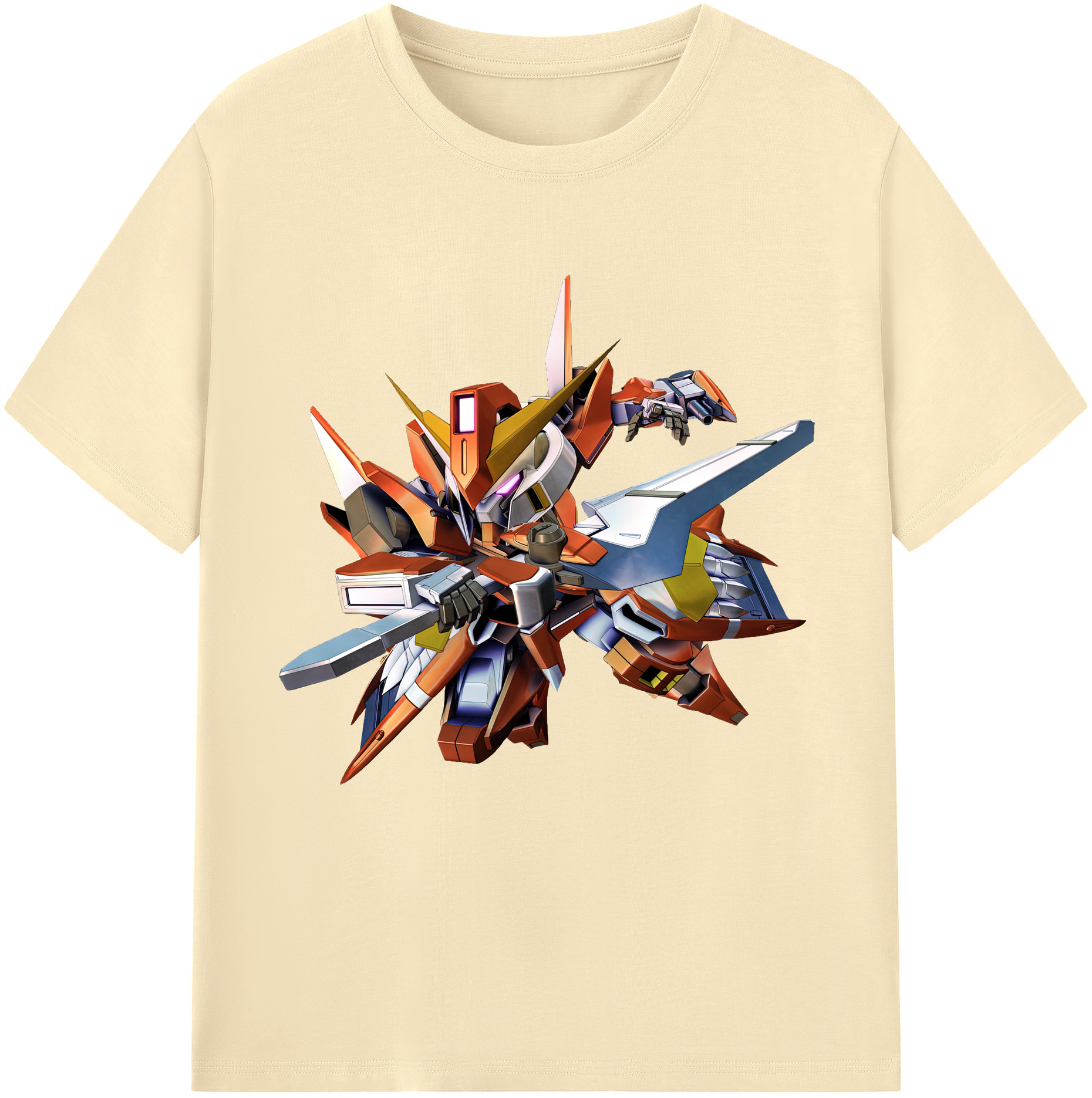 （画像用） 機動戦士ガンダム Mobile Suit Gundam 綿100％半袖Tシャツ（フロントプリント）