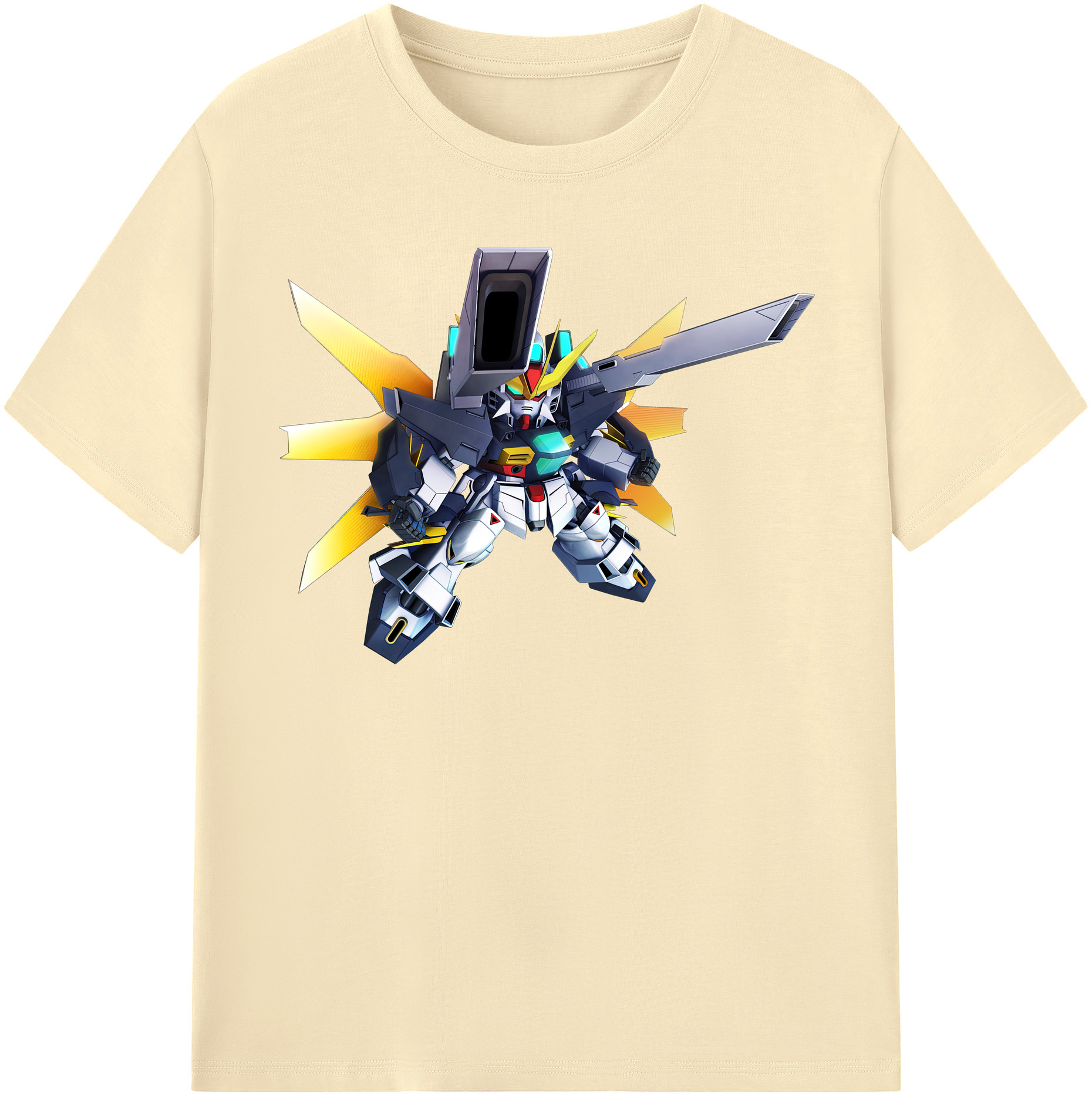 （画像用） 機動戦士ガンダム Mobile Suit Gundam 綿100％半袖Tシャツ（フロントプリント）