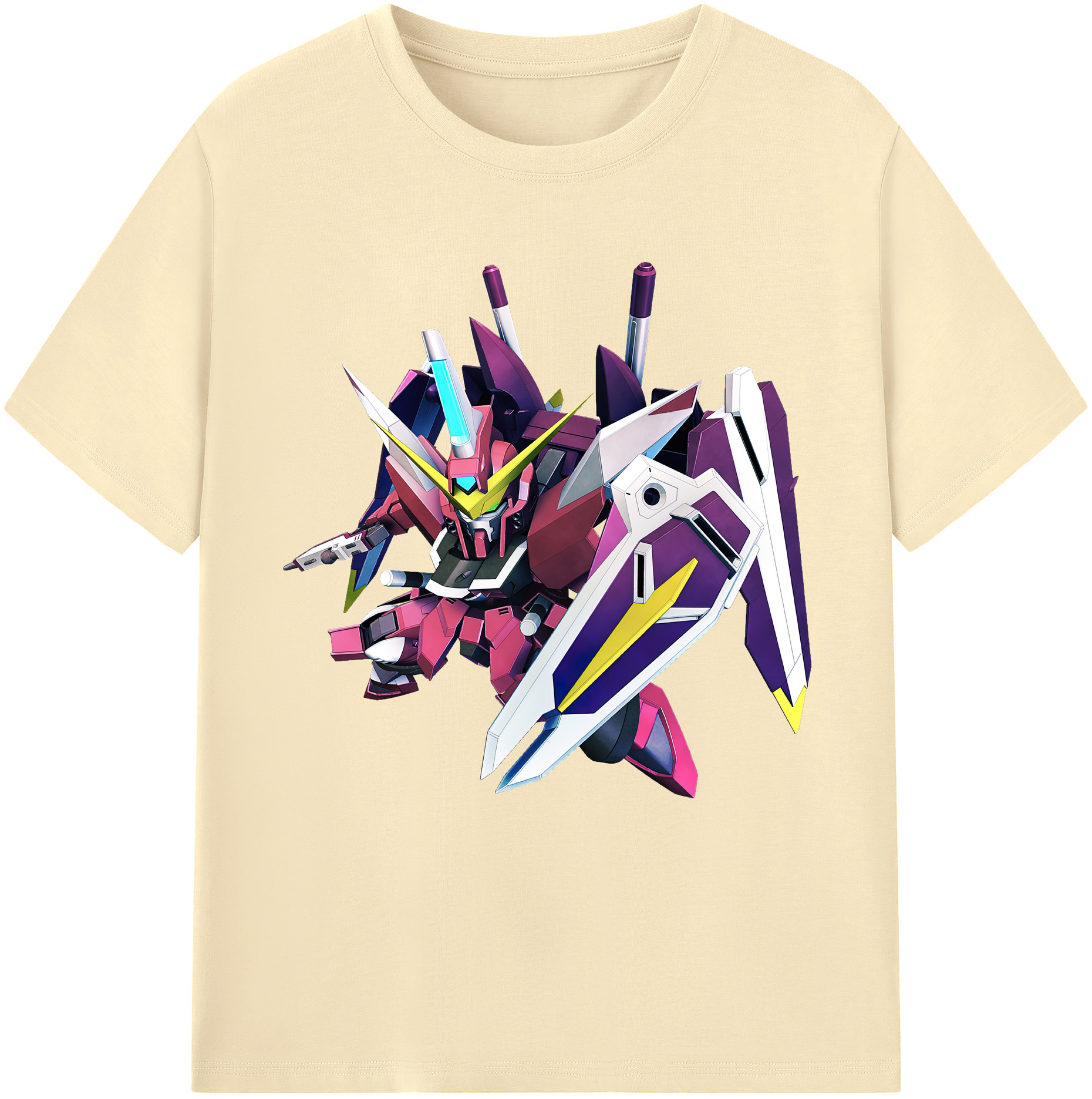 （画像用） 機動戦士ガンダム Mobile Suit Gundam 綿100％半袖Tシャツ（フロントプリント）