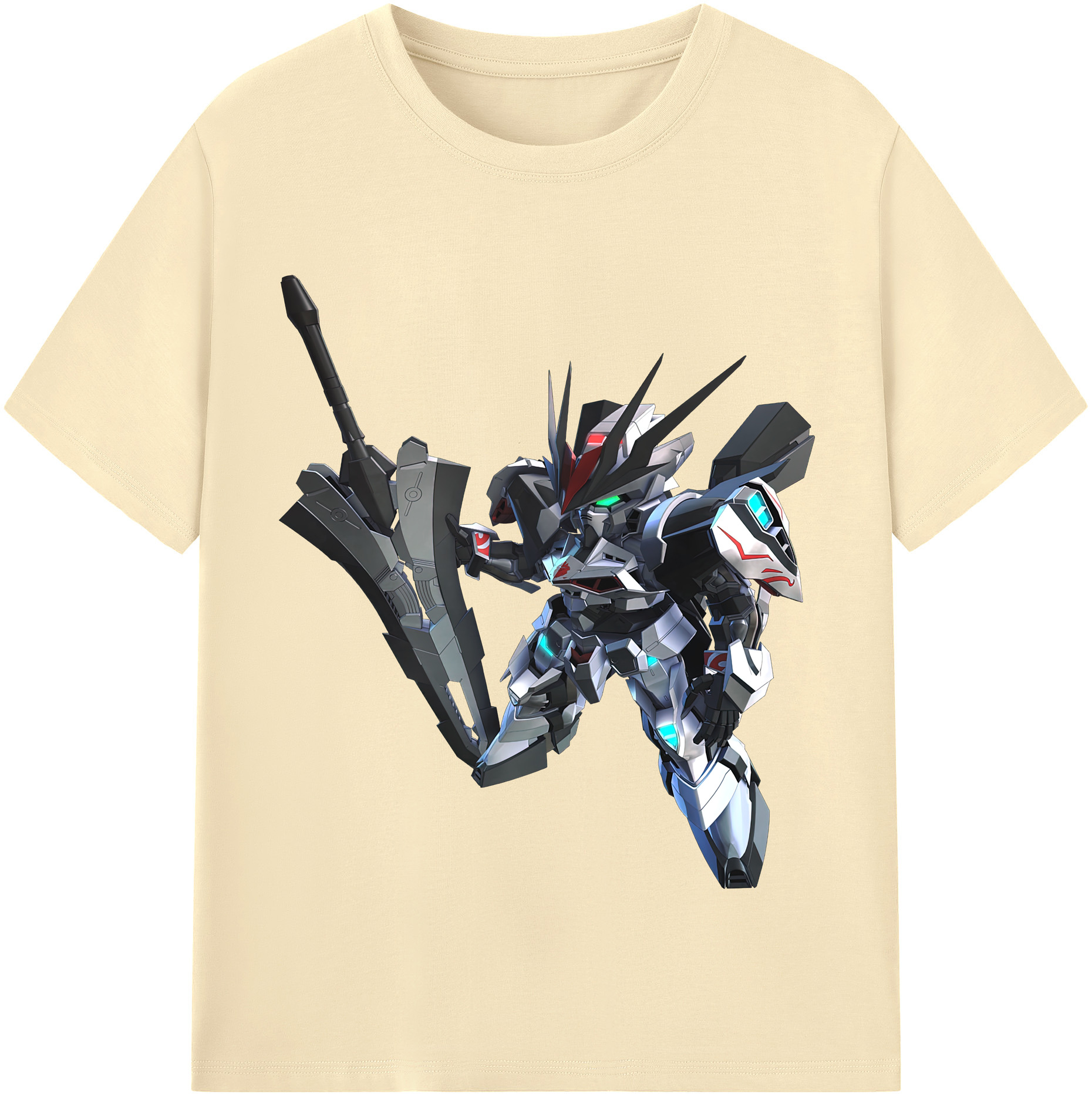 （画像用） 機動戦士ガンダム Mobile Suit Gundam 綿100％半袖Tシャツ（フロントプリント）