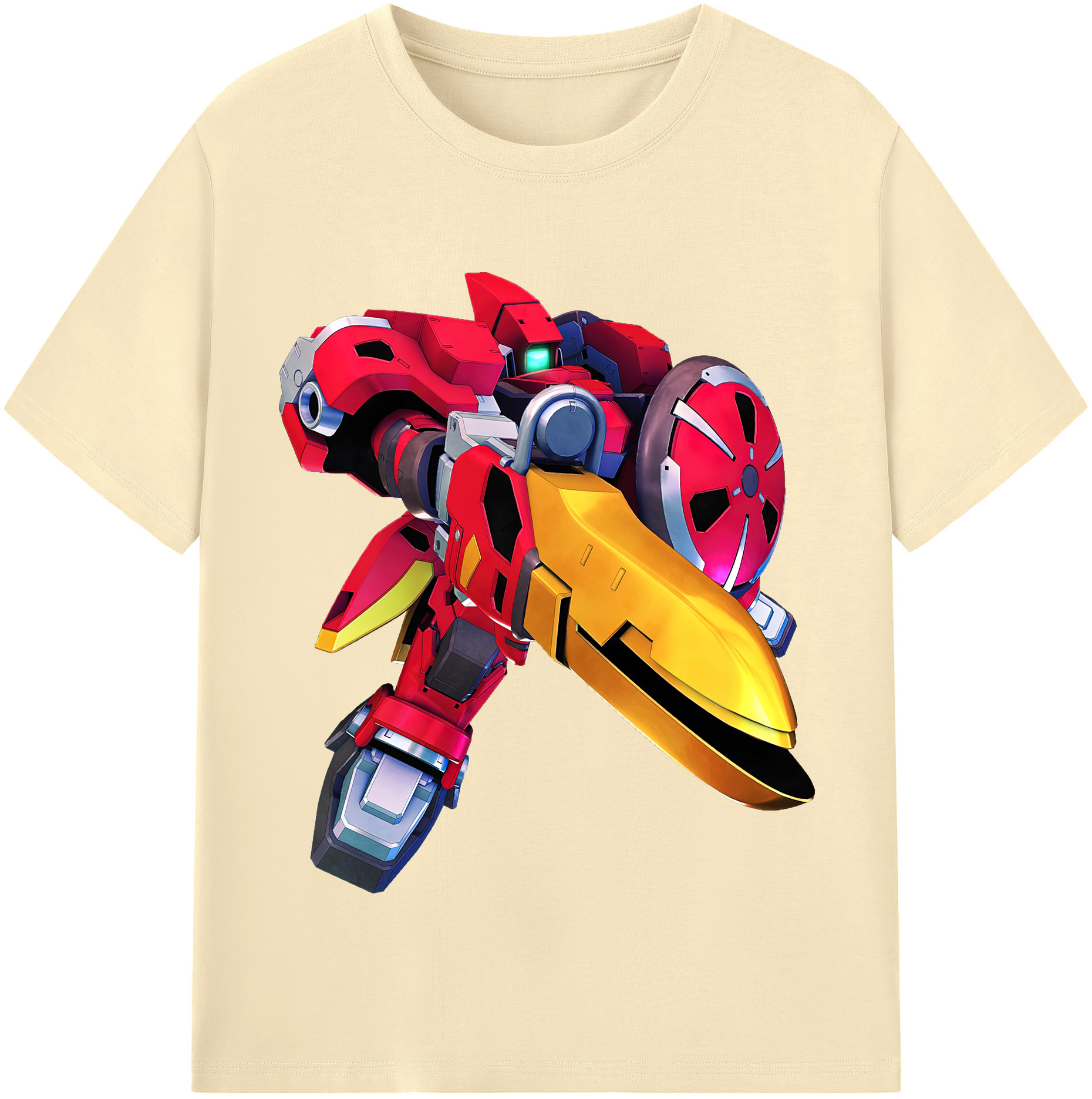 （画像用） 機動戦士ガンダム Mobile Suit Gundam 綿100％半袖Tシャツ（フロントプリント）
