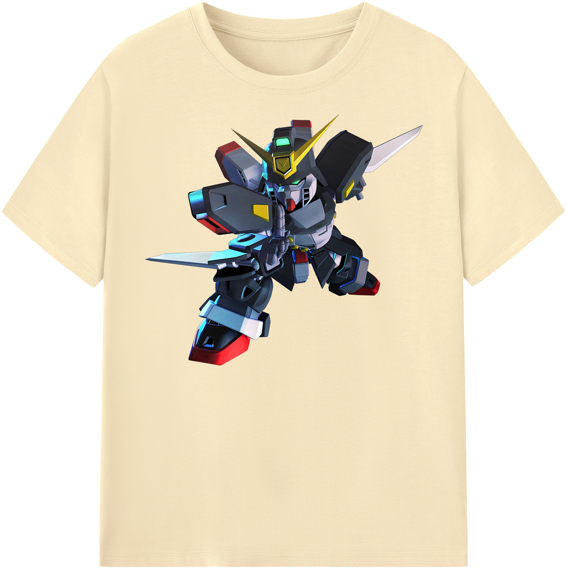 （画像用） 機動戦士ガンダム Mobile Suit Gundam 綿100％半袖Tシャツ（フロントプリント）