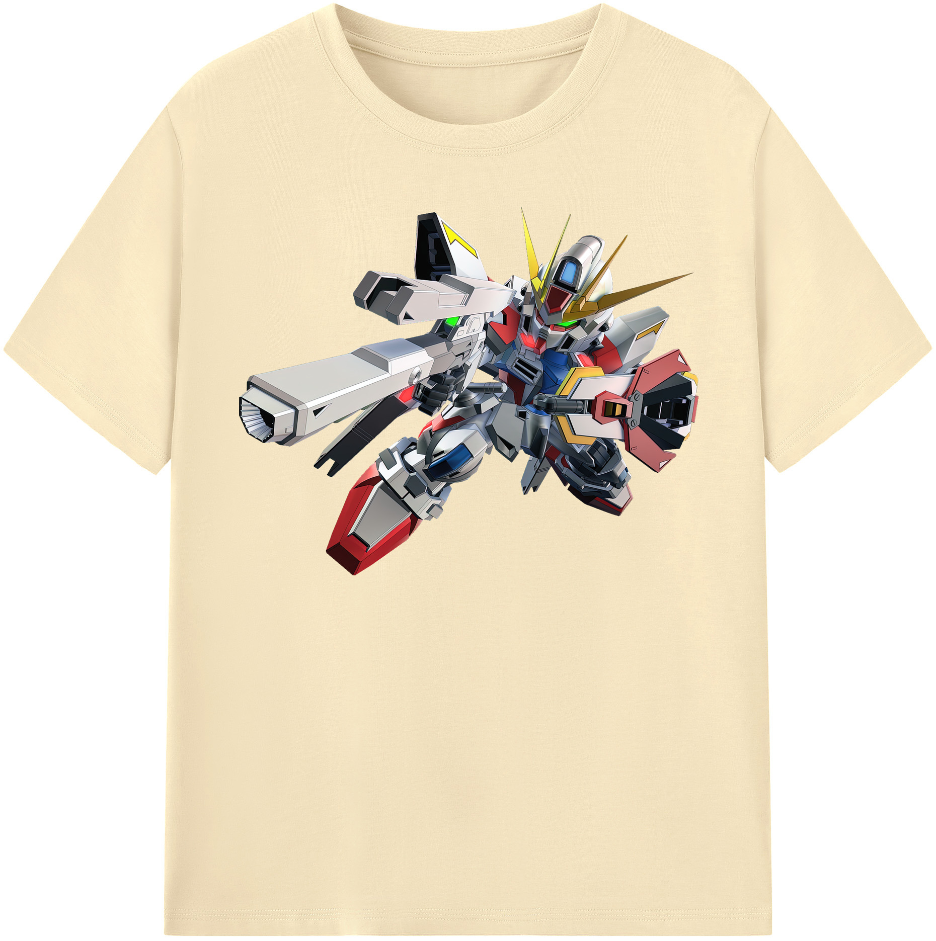 （画像用） 機動戦士ガンダム Mobile Suit Gundam 綿100％半袖Tシャツ（フロントプリント）