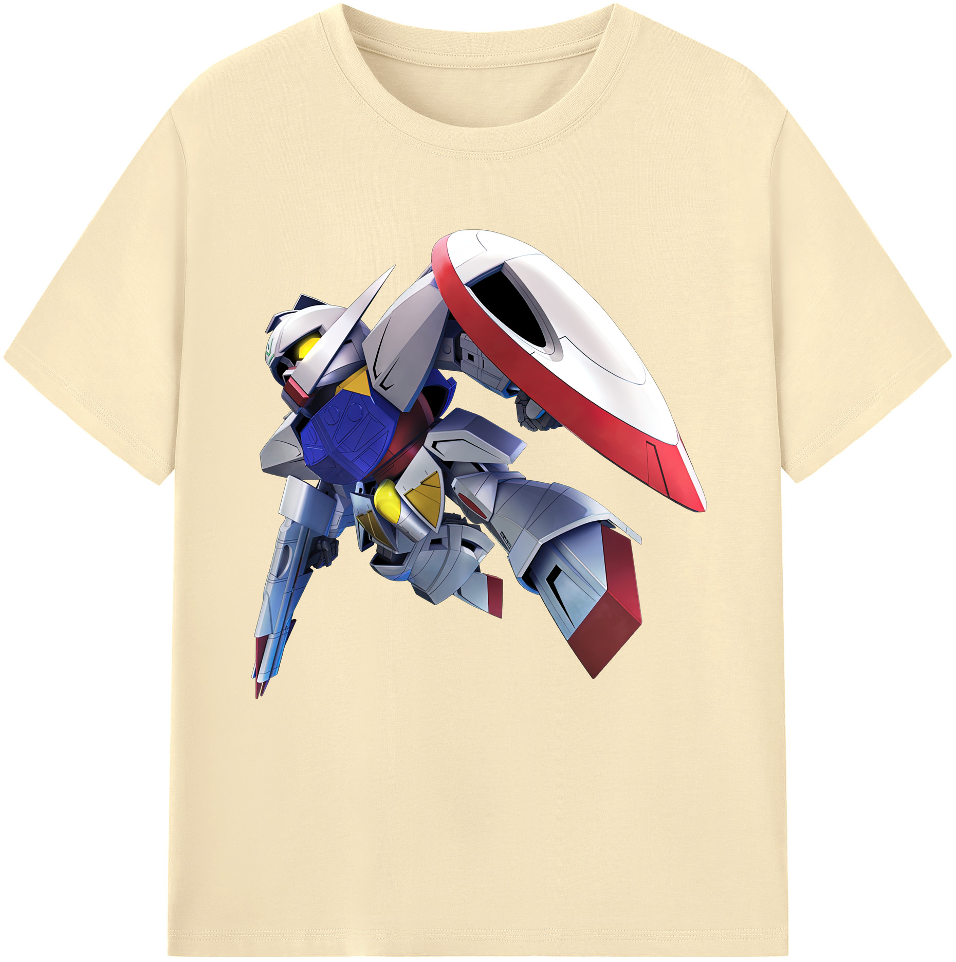 （画像用） 機動戦士ガンダム Mobile Suit Gundam 綿100％半袖Tシャツ（フロントプリント）
