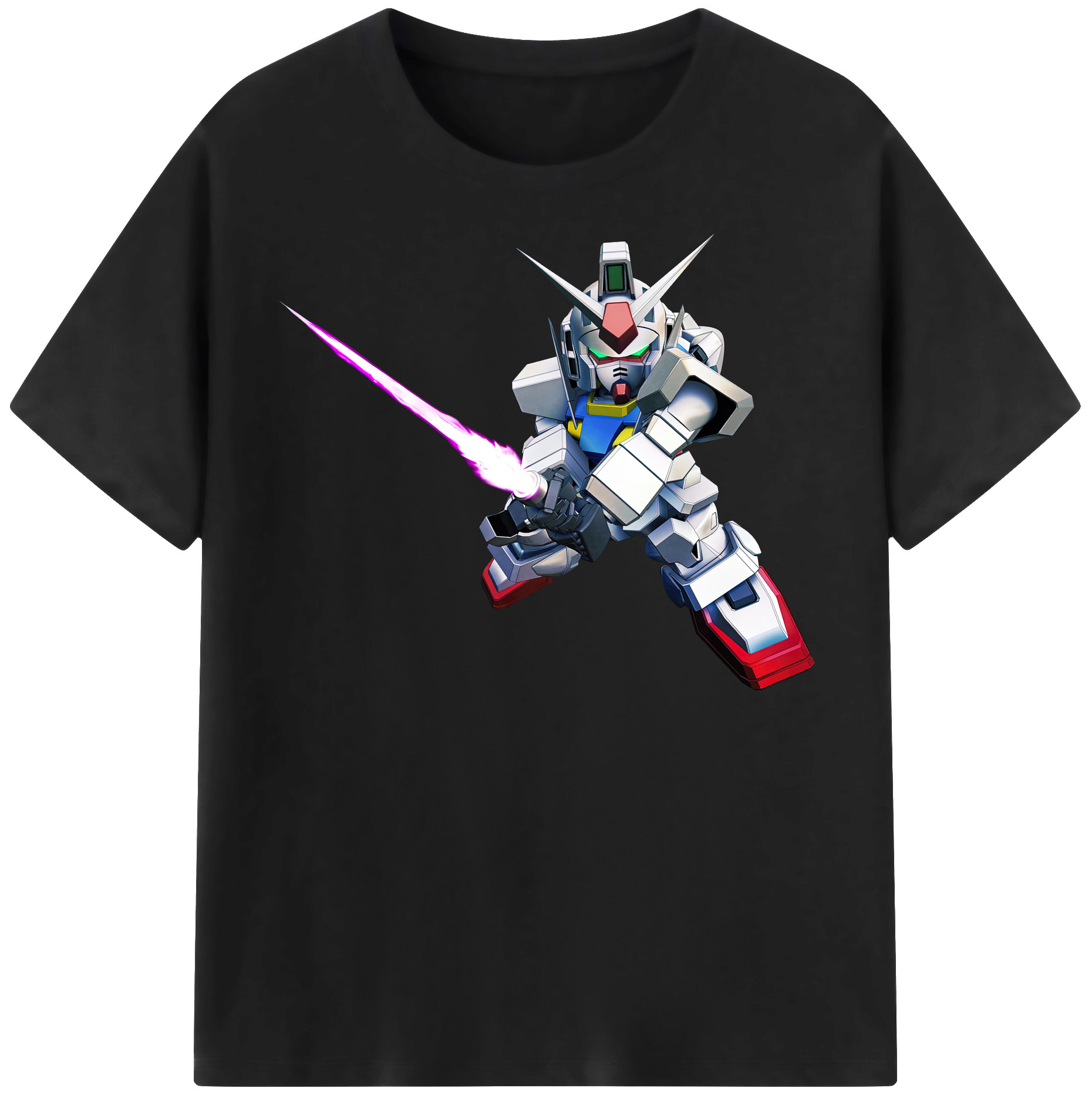 （画像用） 機動戦士ガンダム Mobile Suit Gundam 綿100％半袖Tシャツ（フロントプリント）