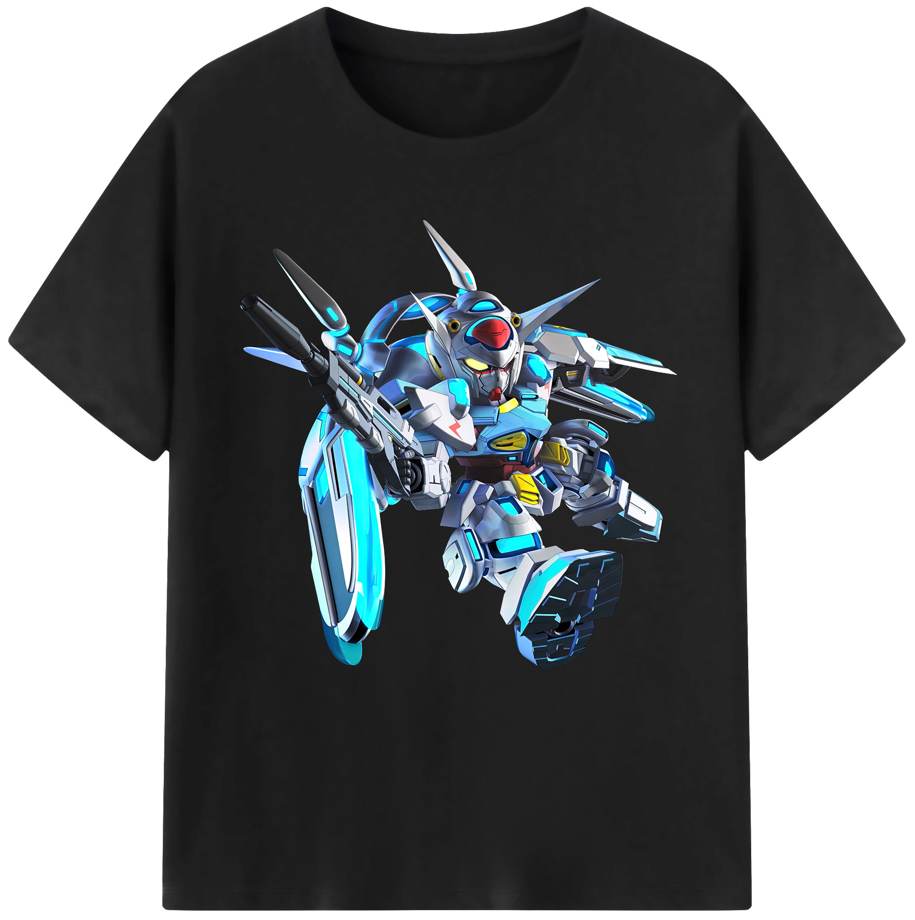 （画像用） 機動戦士ガンダム Mobile Suit Gundam 綿100％半袖Tシャツ（フロントプリント）