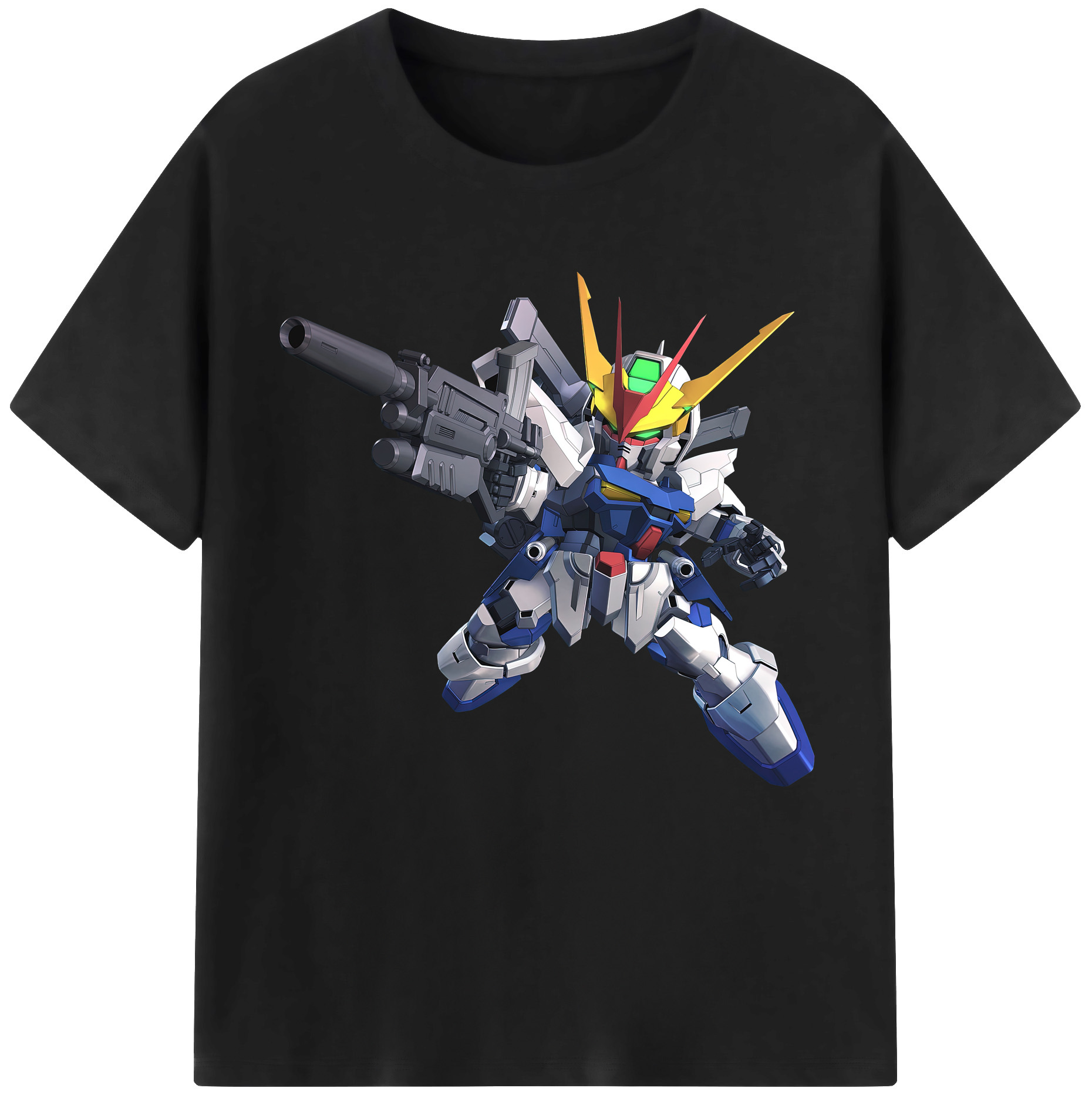 （画像用） 機動戦士ガンダム Mobile Suit Gundam 綿100％半袖Tシャツ（フロントプリント）