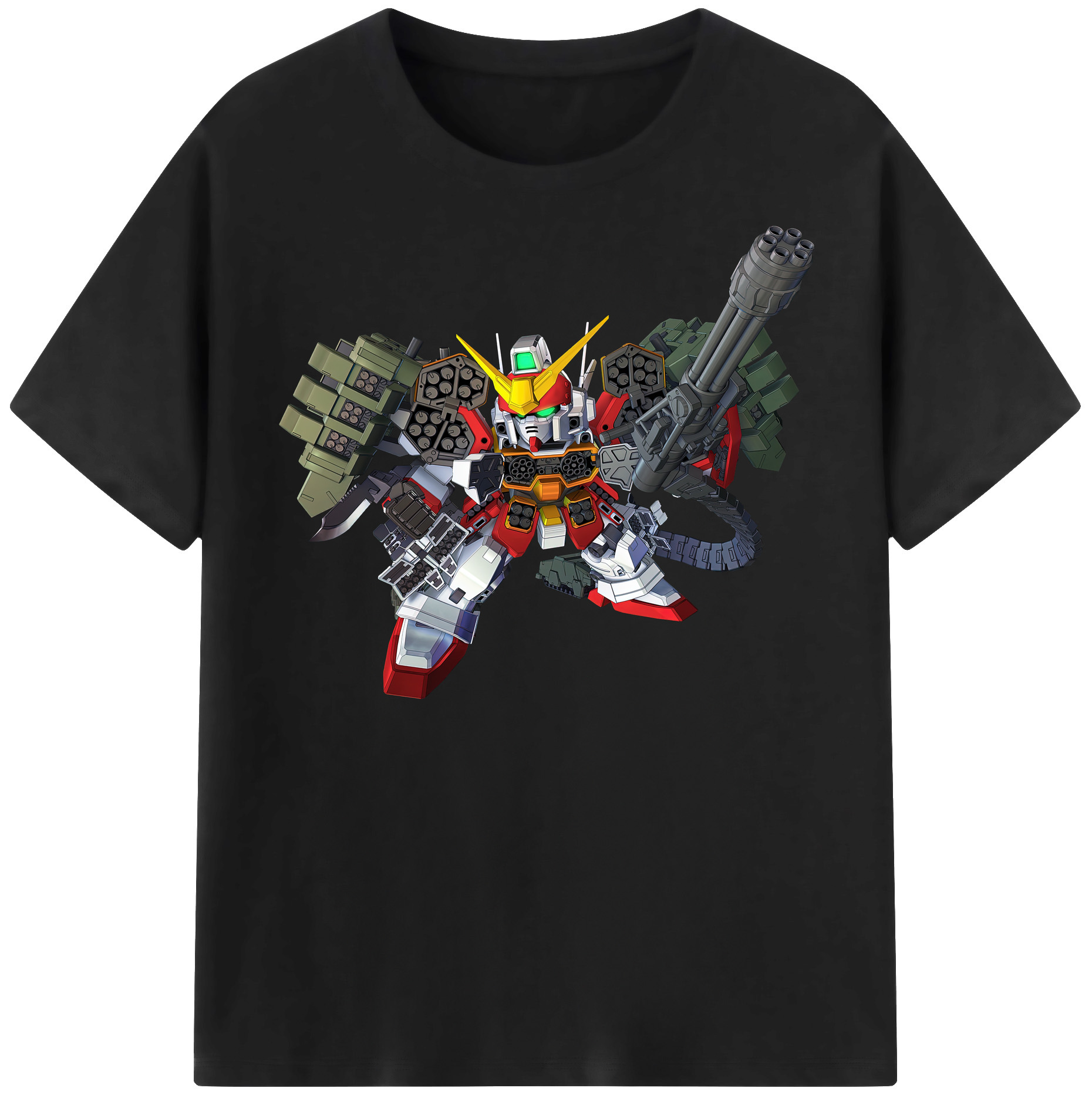 （画像用） 機動戦士ガンダム Mobile Suit Gundam 綿100％半袖Tシャツ（フロントプリント）