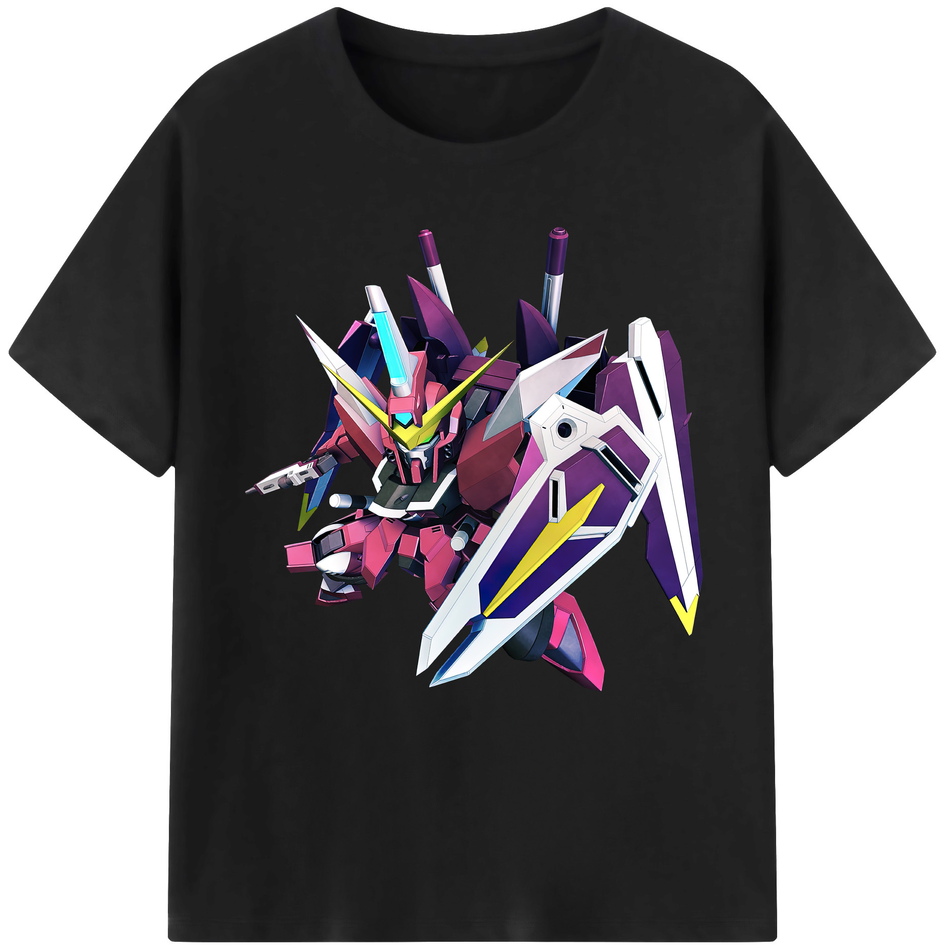 （画像用） 機動戦士ガンダム Mobile Suit Gundam 綿100％半袖Tシャツ（フロントプリント）