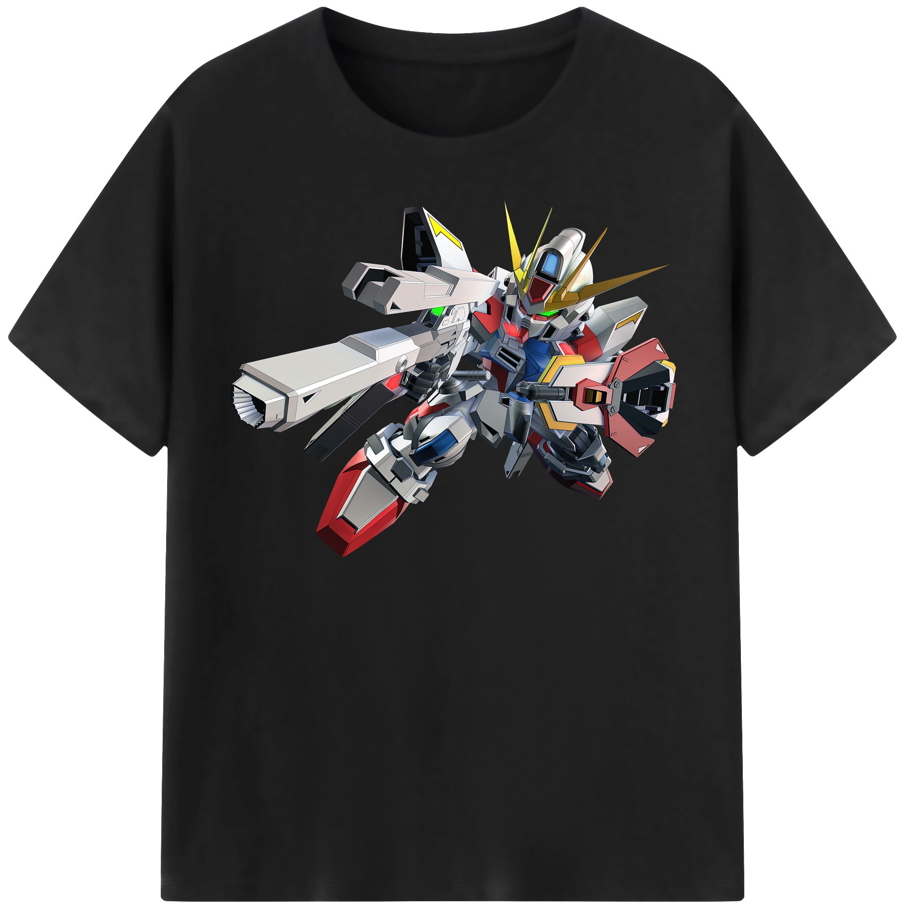 （画像用） 機動戦士ガンダム Mobile Suit Gundam 綿100％半袖Tシャツ（フロントプリント）