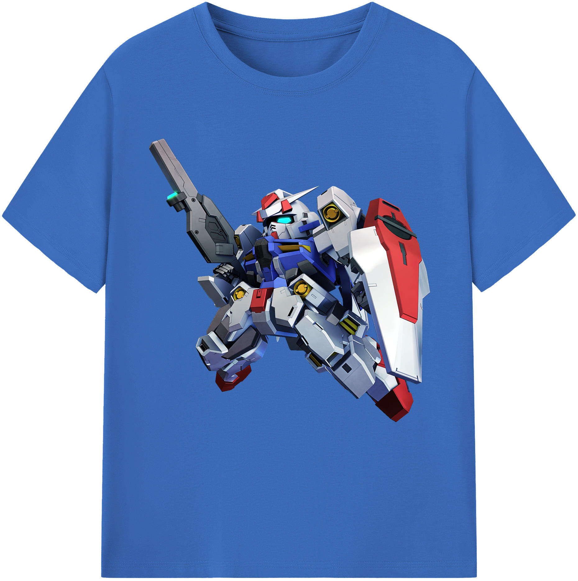（画像用） 機動戦士ガンダム Mobile Suit Gundam 綿100％半袖Tシャツ（フロントプリント）