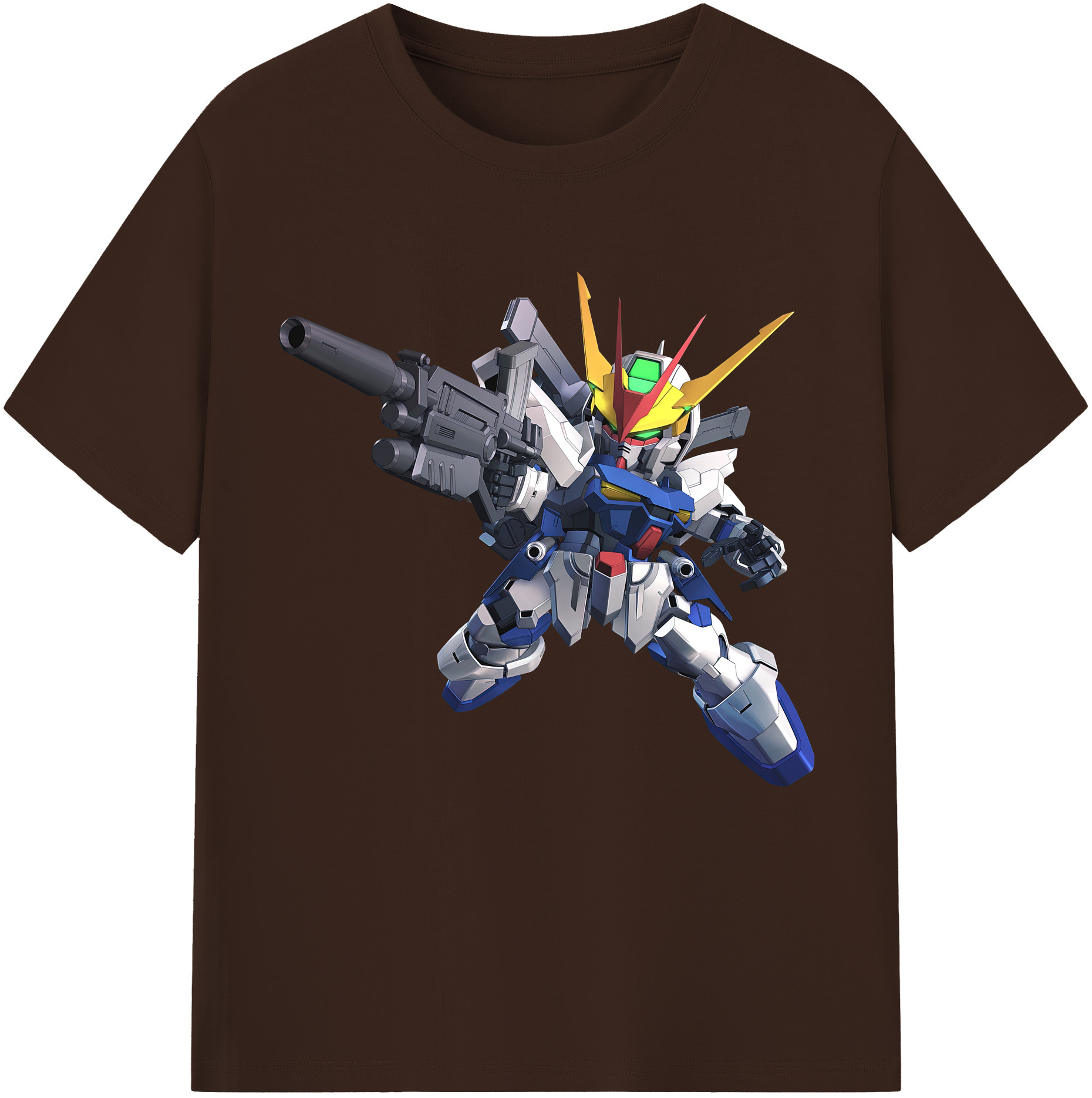 （画像用） 機動戦士ガンダム Mobile Suit Gundam 綿100％半袖Tシャツ（フロントプリント）