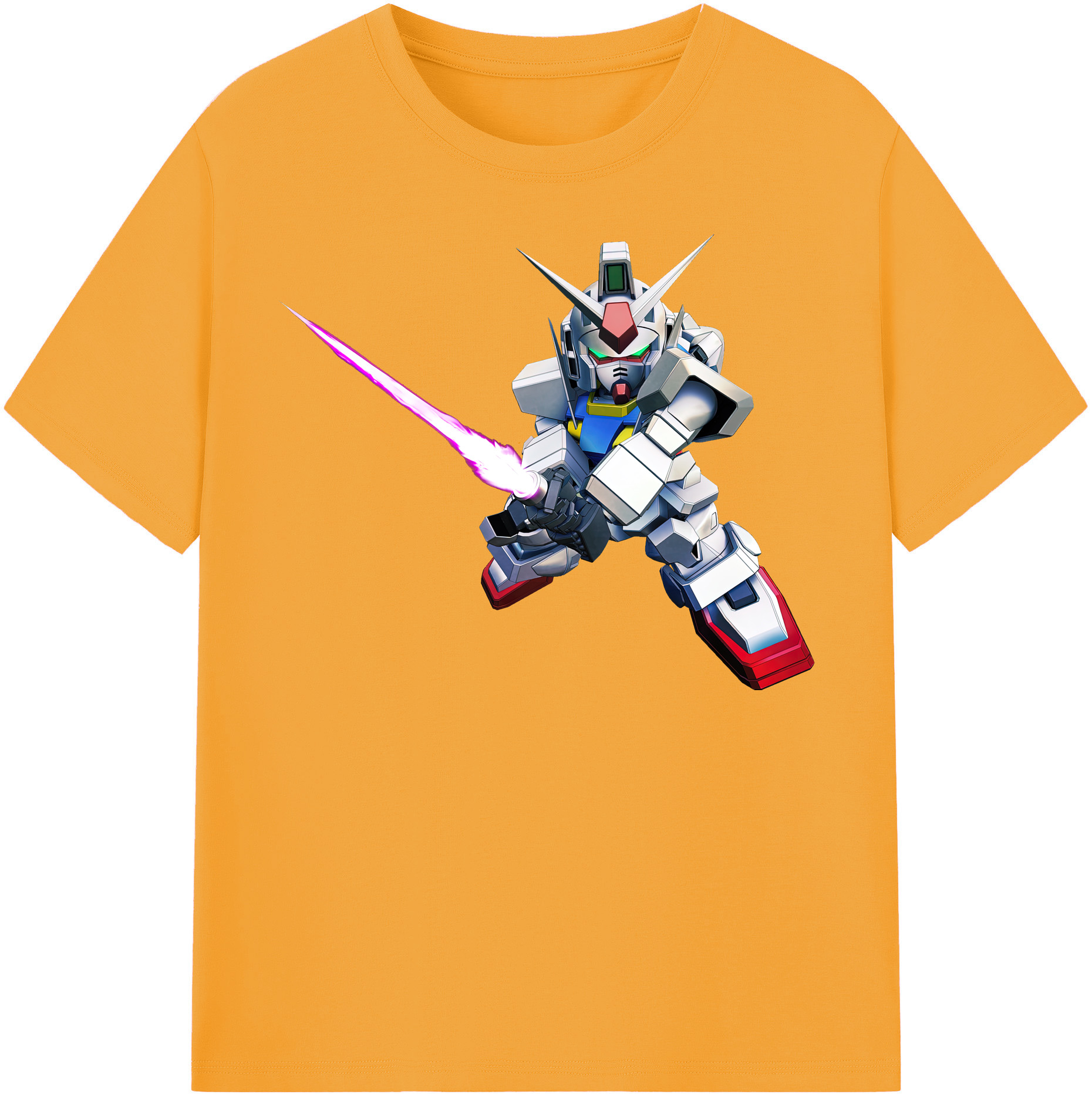 （画像用） 機動戦士ガンダム Mobile Suit Gundam 綿100％半袖Tシャツ（フロントプリント）