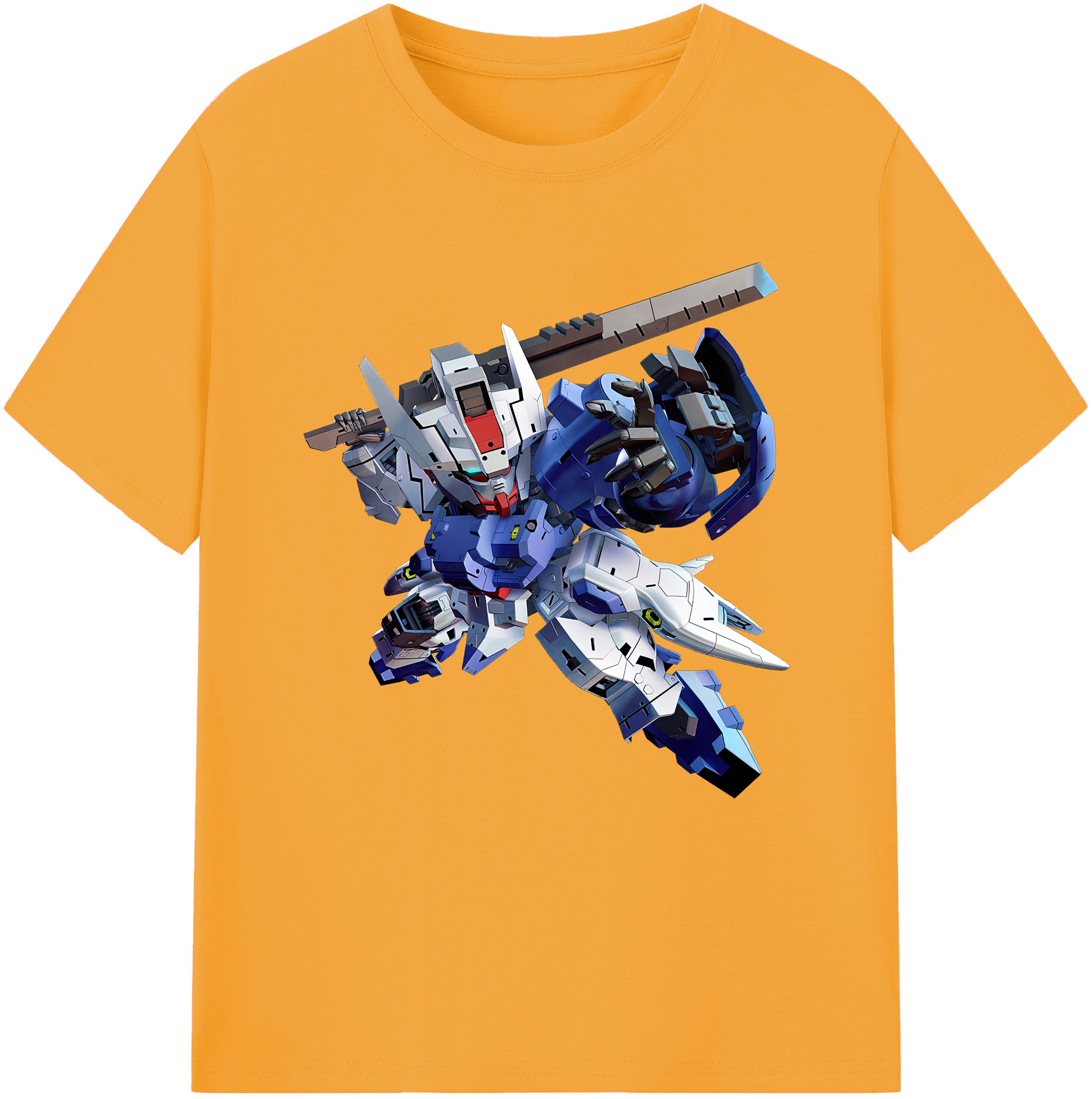 （画像用） 機動戦士ガンダム Mobile Suit Gundam 綿100％半袖Tシャツ（フロントプリント）