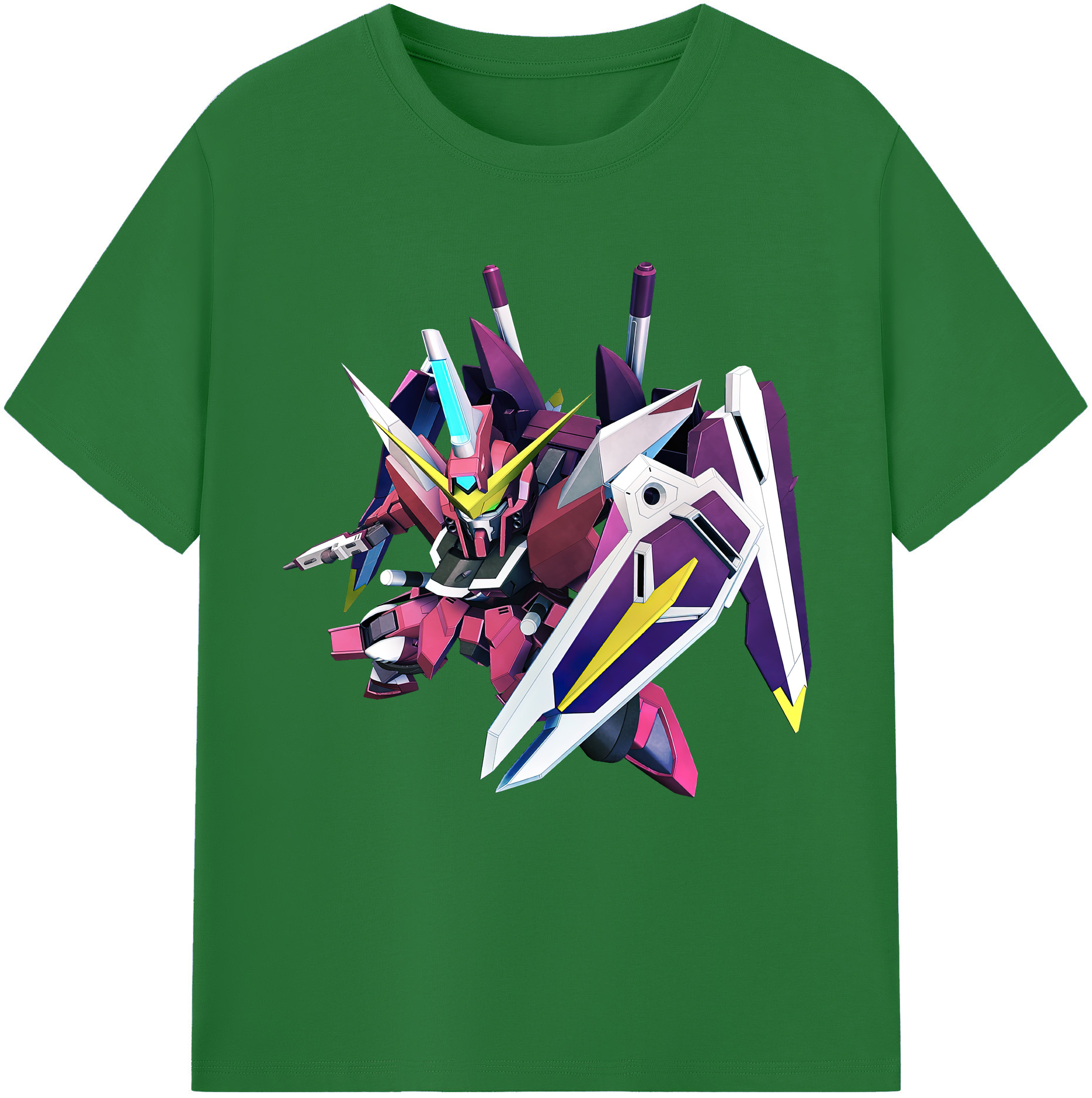 （画像用） 機動戦士ガンダム Mobile Suit Gundam 綿100％半袖Tシャツ（フロントプリント）