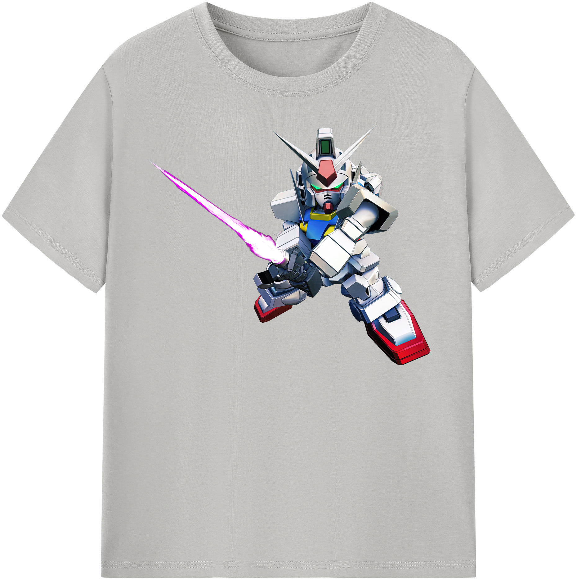 （画像用） 機動戦士ガンダム Mobile Suit Gundam 綿100％半袖Tシャツ（フロントプリント）