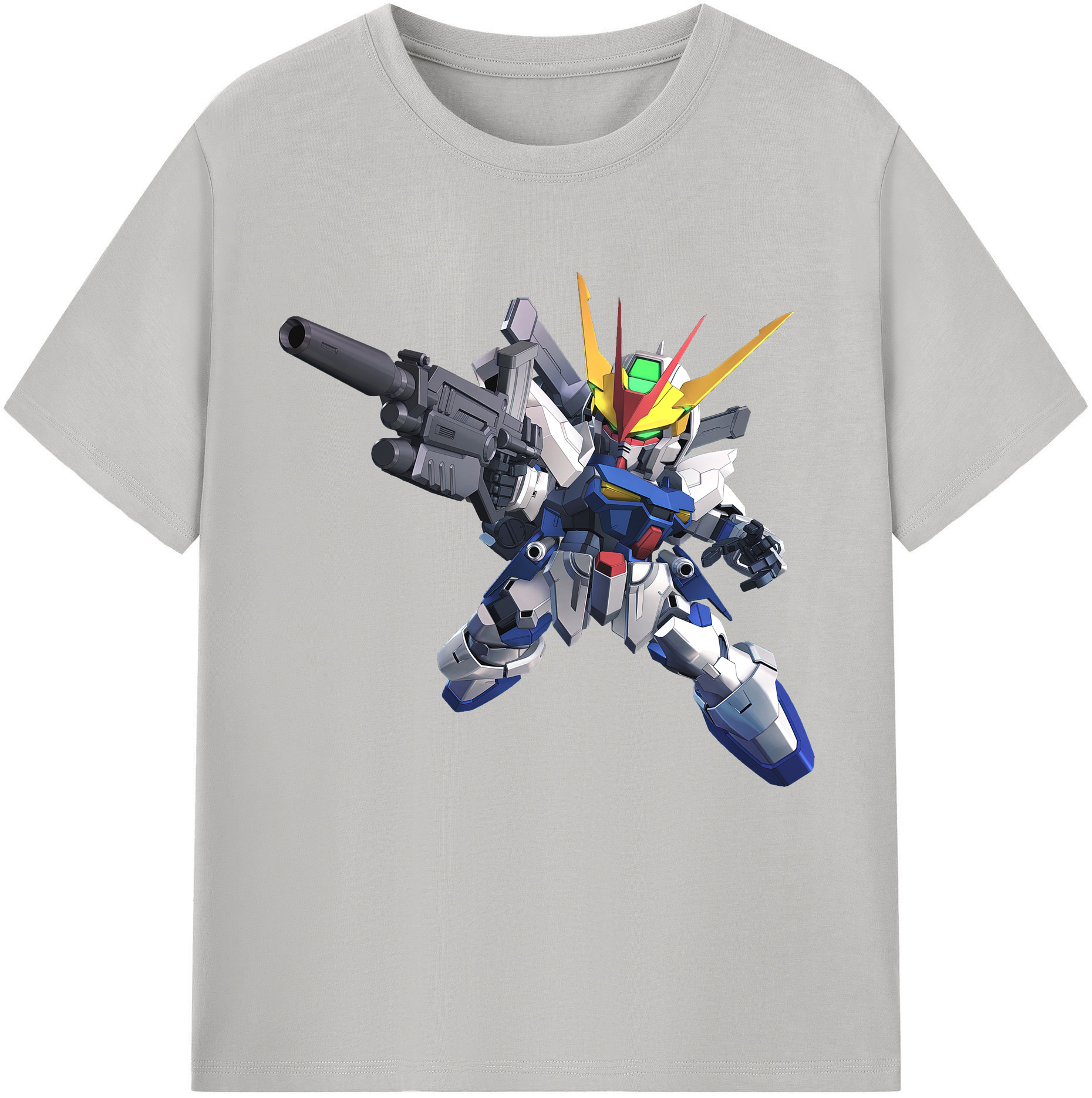 （画像用） 機動戦士ガンダム Mobile Suit Gundam 綿100％半袖Tシャツ（フロントプリント）