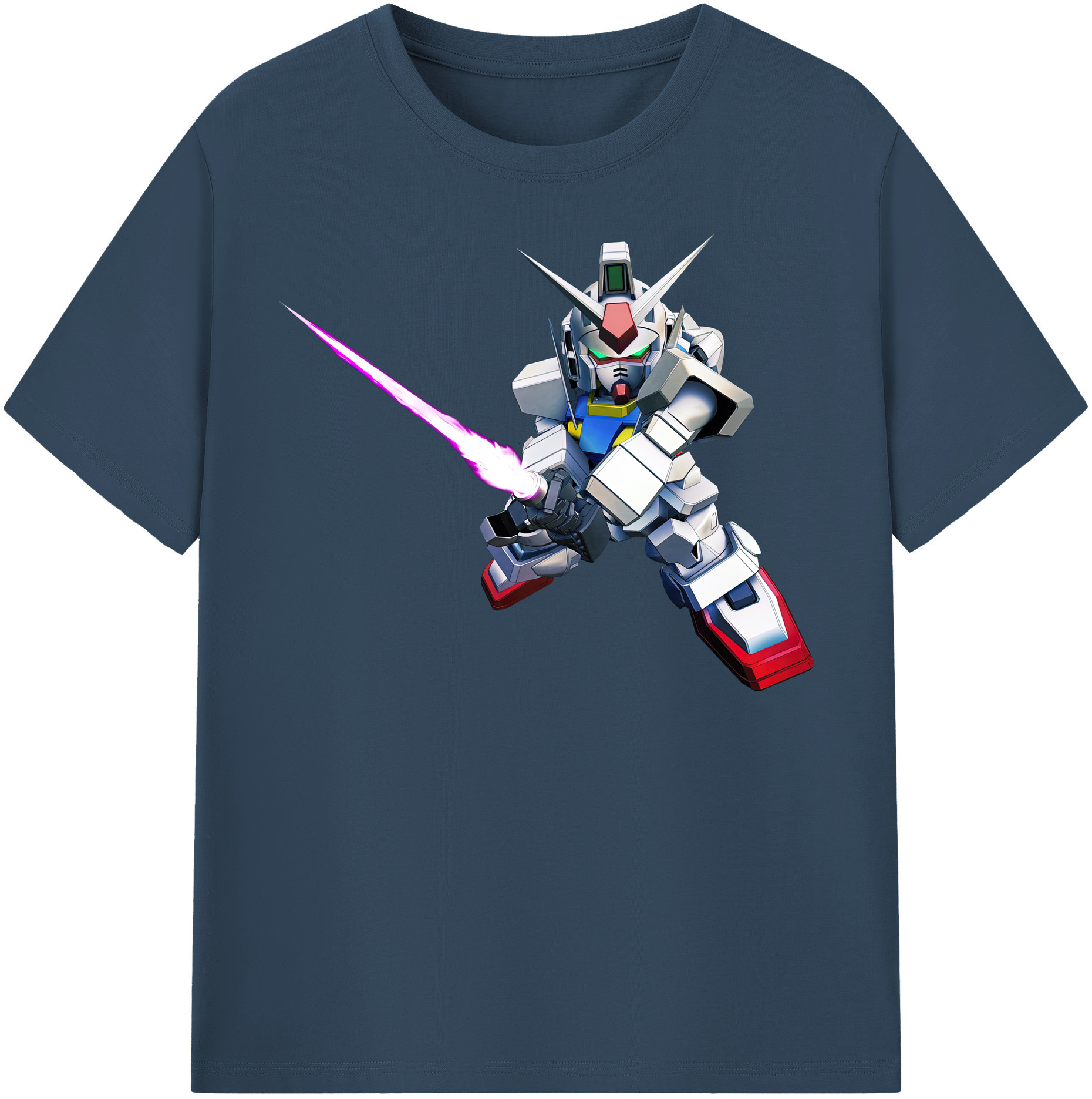 （画像用） 機動戦士ガンダム Mobile Suit Gundam 綿100％半袖Tシャツ（フロントプリント）