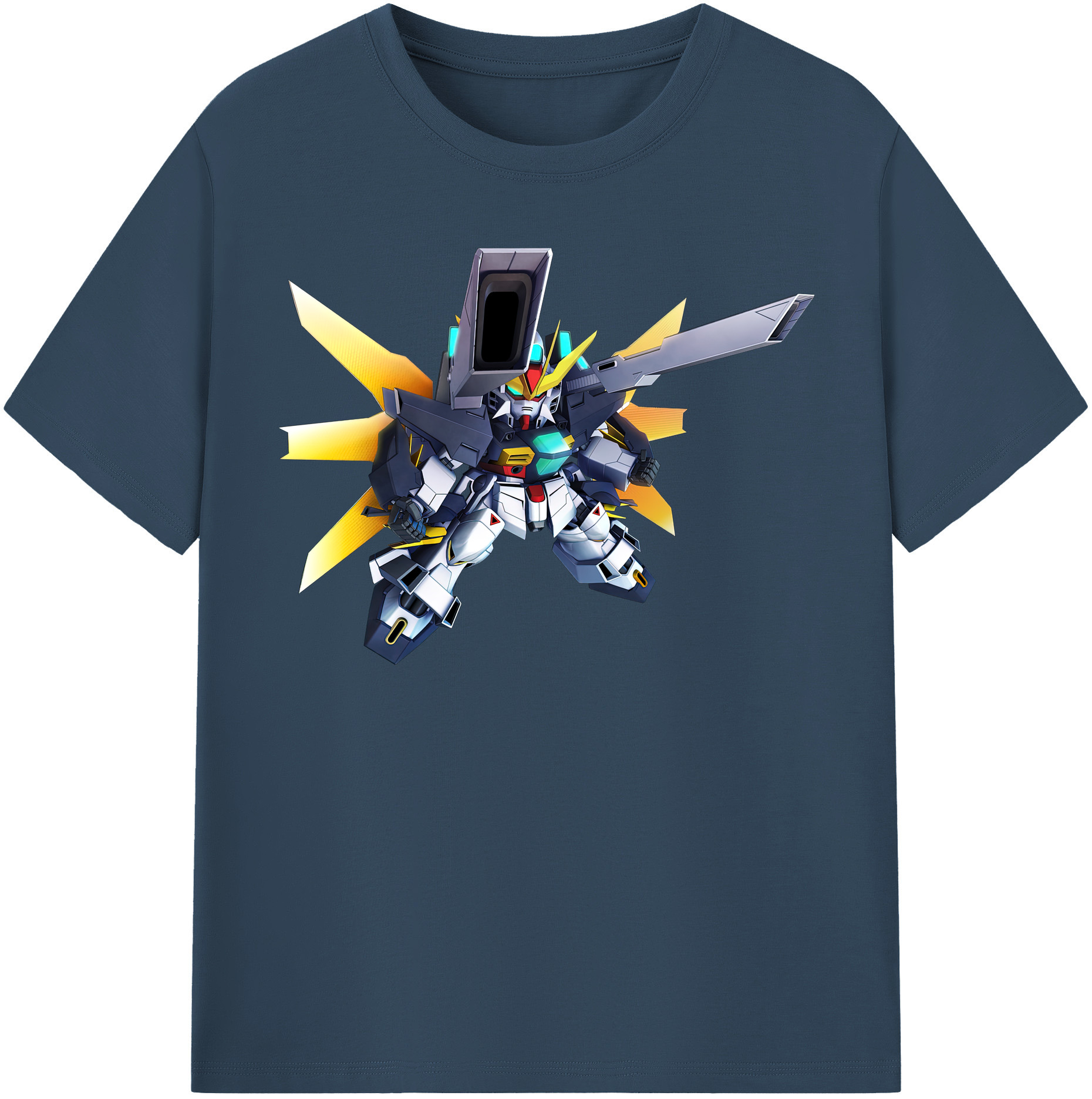 （画像用） 機動戦士ガンダム Mobile Suit Gundam 綿100％半袖Tシャツ（フロントプリント）