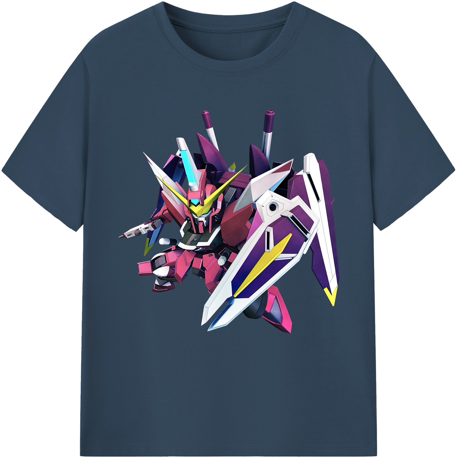 （画像用） 機動戦士ガンダム Mobile Suit Gundam 綿100％半袖Tシャツ（フロントプリント）