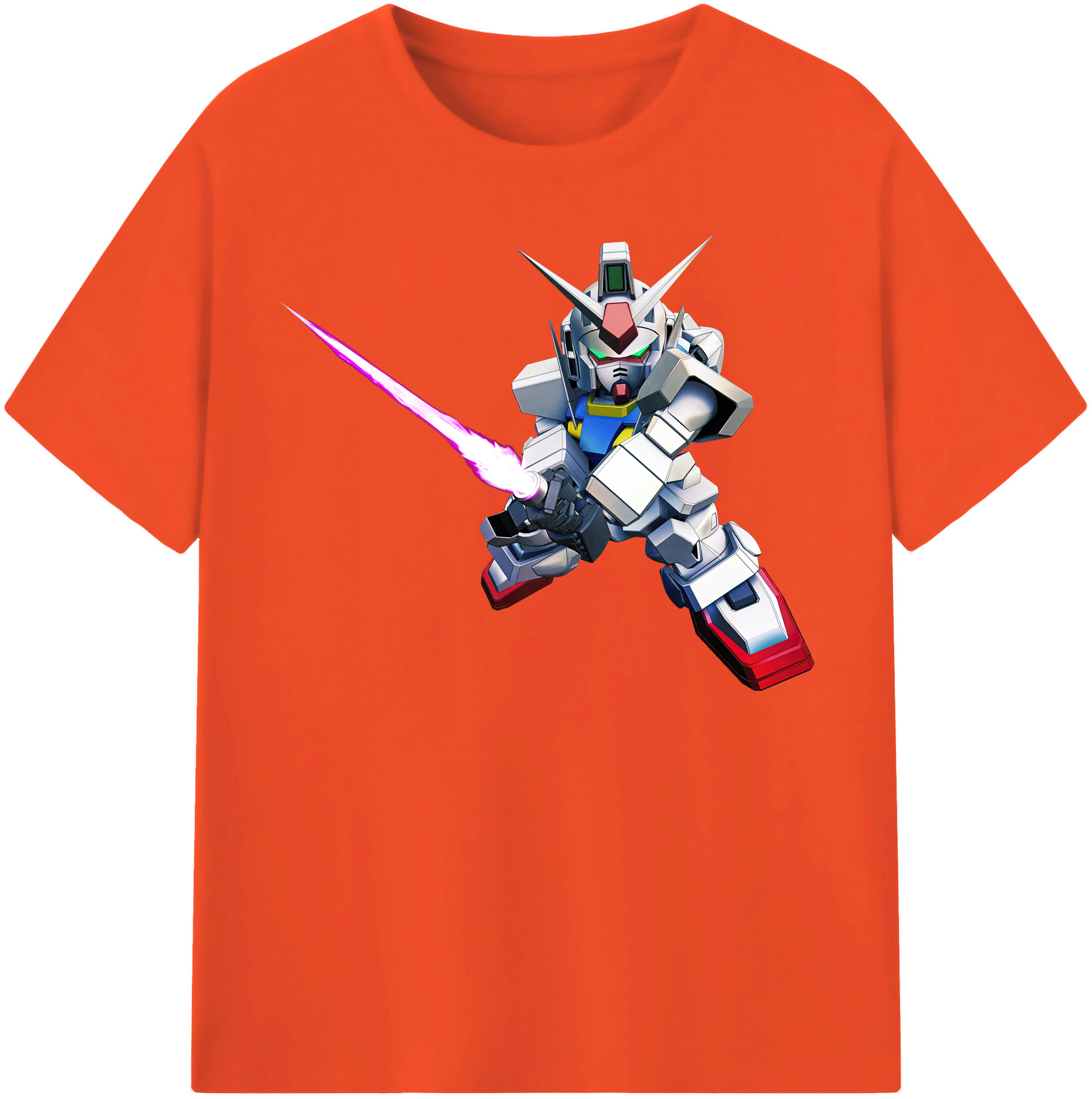 （画像用） 機動戦士ガンダム Mobile Suit Gundam 綿100％半袖Tシャツ（フロントプリント）