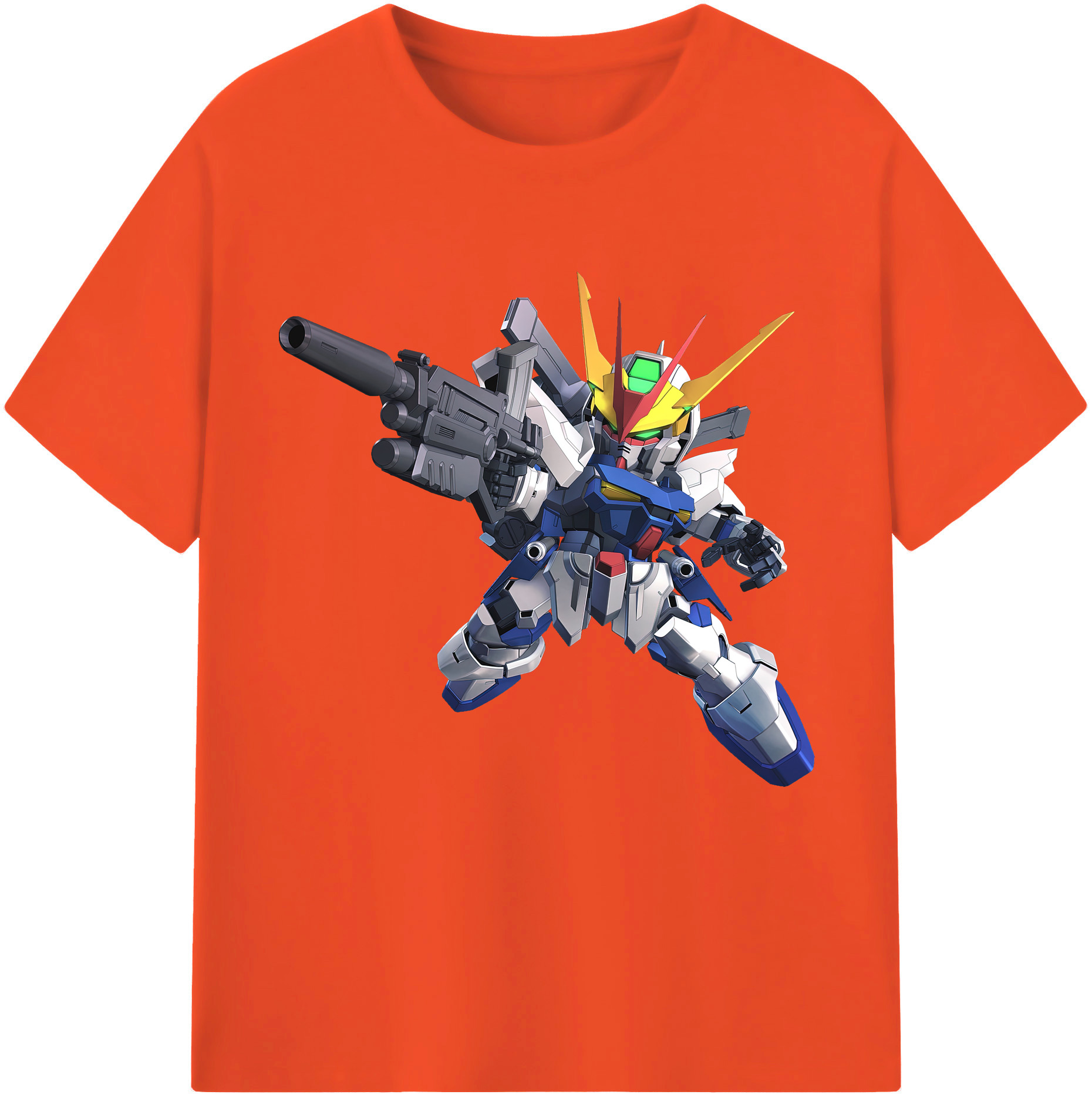 （画像用） 機動戦士ガンダム Mobile Suit Gundam 綿100％半袖Tシャツ（フロントプリント）
