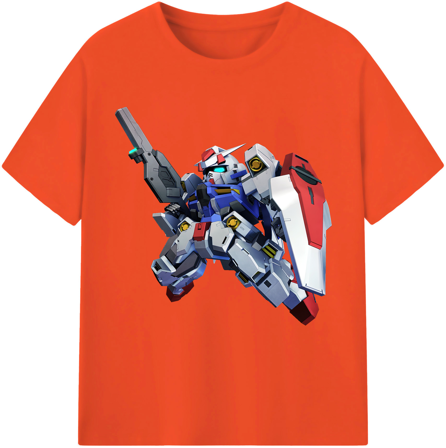 （画像用） 機動戦士ガンダム Mobile Suit Gundam 綿100％半袖Tシャツ（フロントプリント）