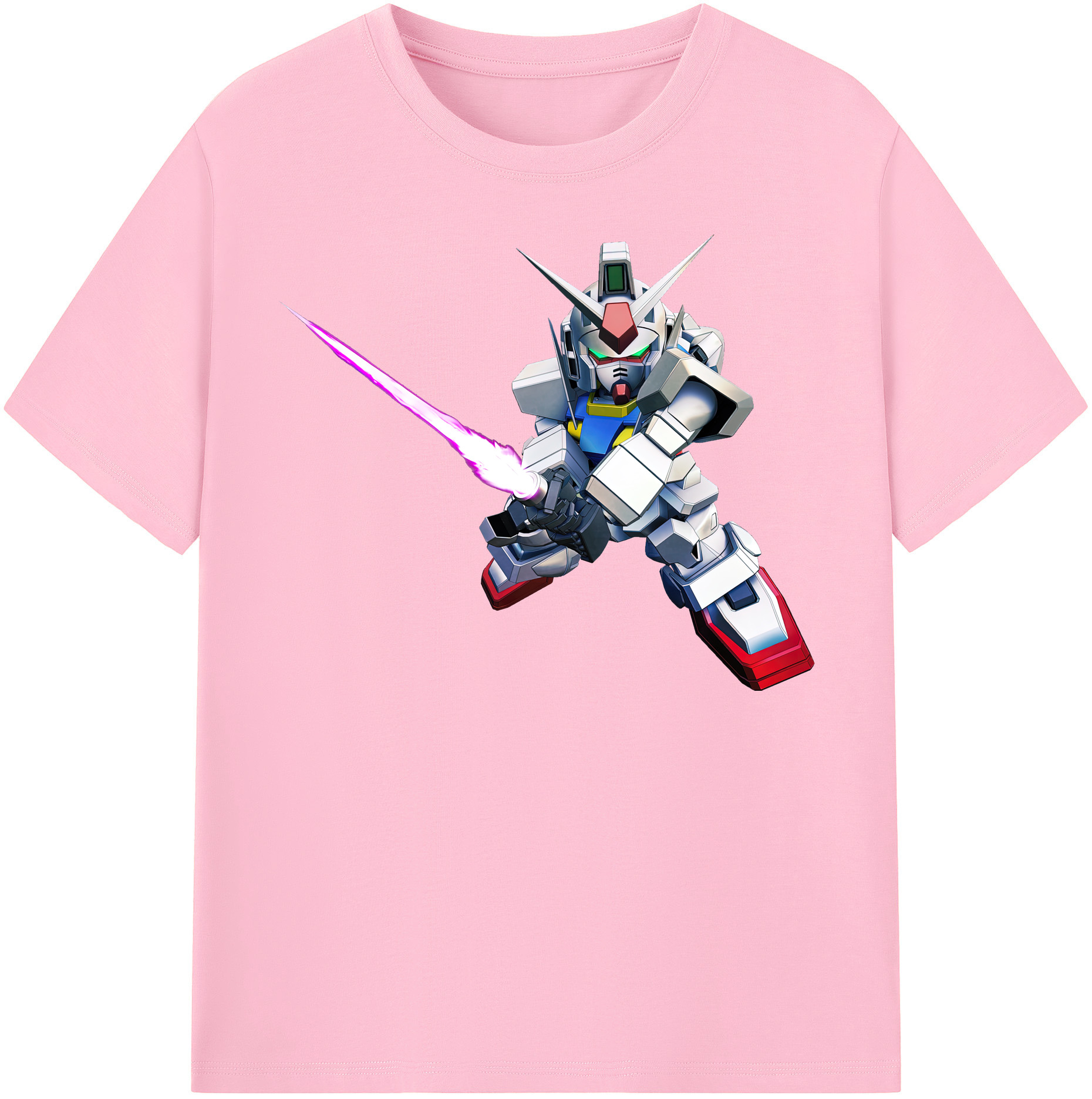 （画像用） 機動戦士ガンダム Mobile Suit Gundam 綿100％半袖Tシャツ（フロントプリント）