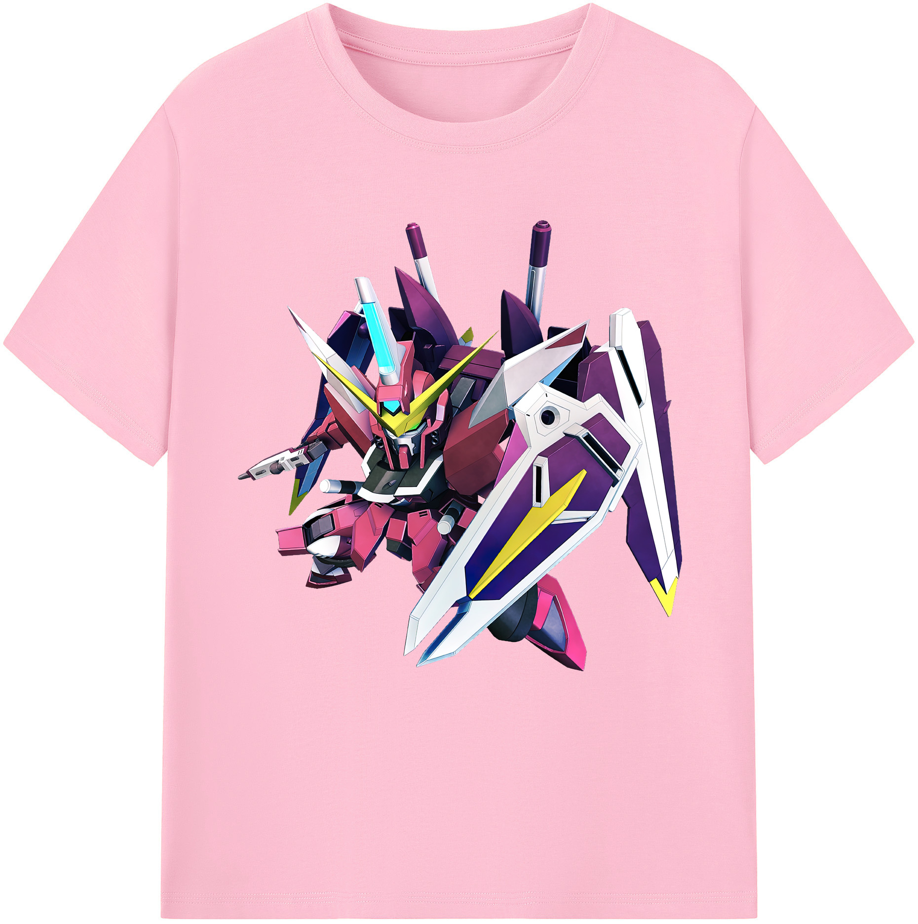 （画像用） 機動戦士ガンダム Mobile Suit Gundam 綿100％半袖Tシャツ（フロントプリント）