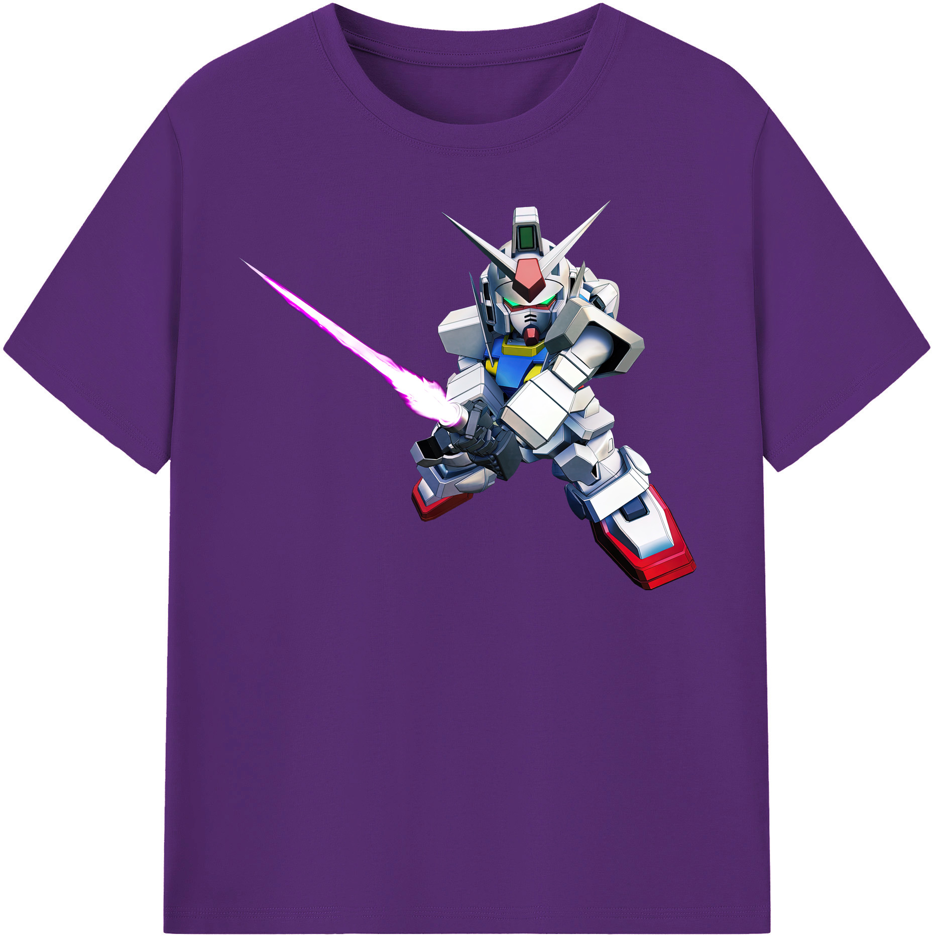 （画像用） 機動戦士ガンダム Mobile Suit Gundam 綿100％半袖Tシャツ（フロントプリント）