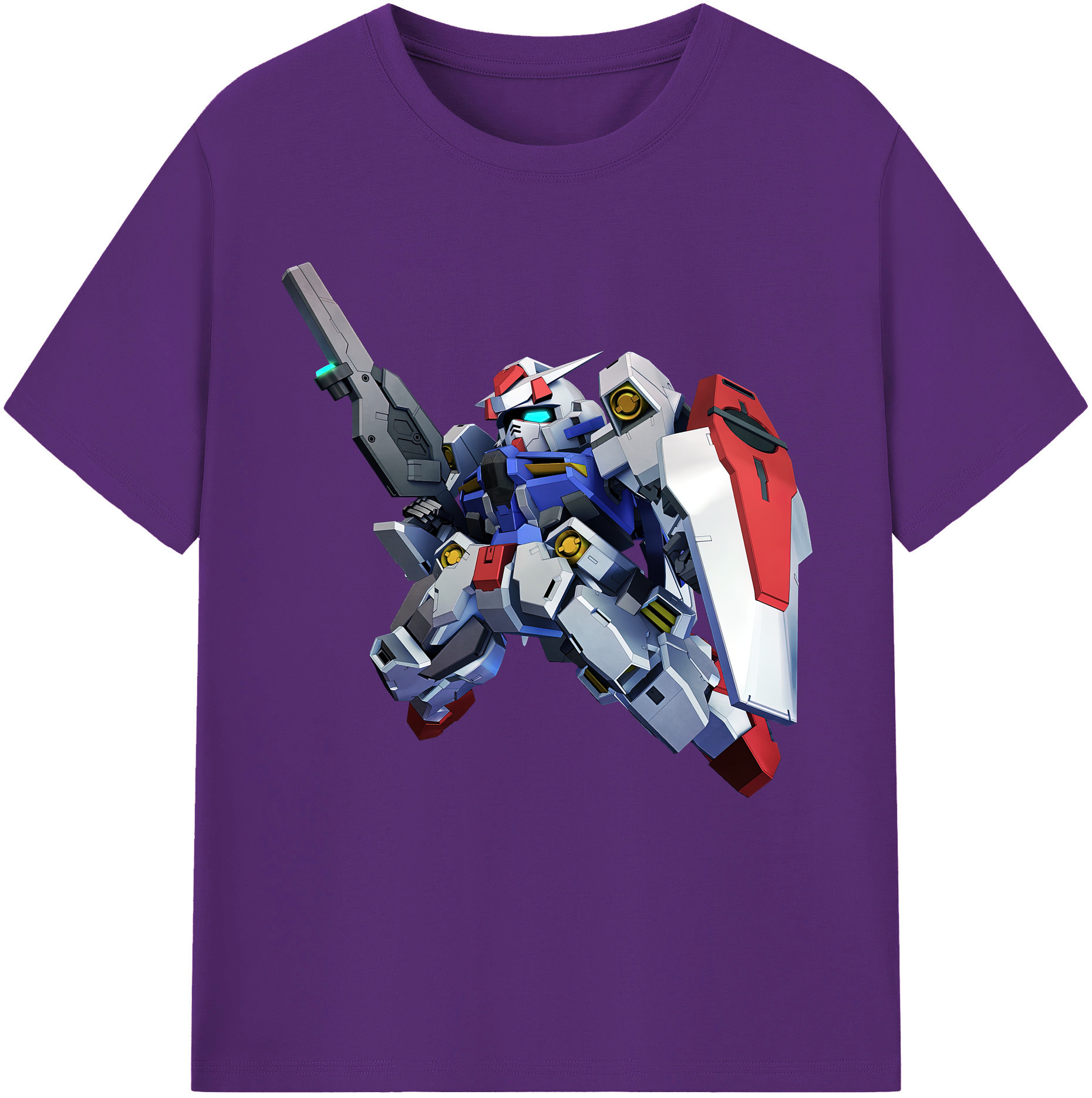 （画像用） 機動戦士ガンダム Mobile Suit Gundam 綿100％半袖Tシャツ（フロントプリント）