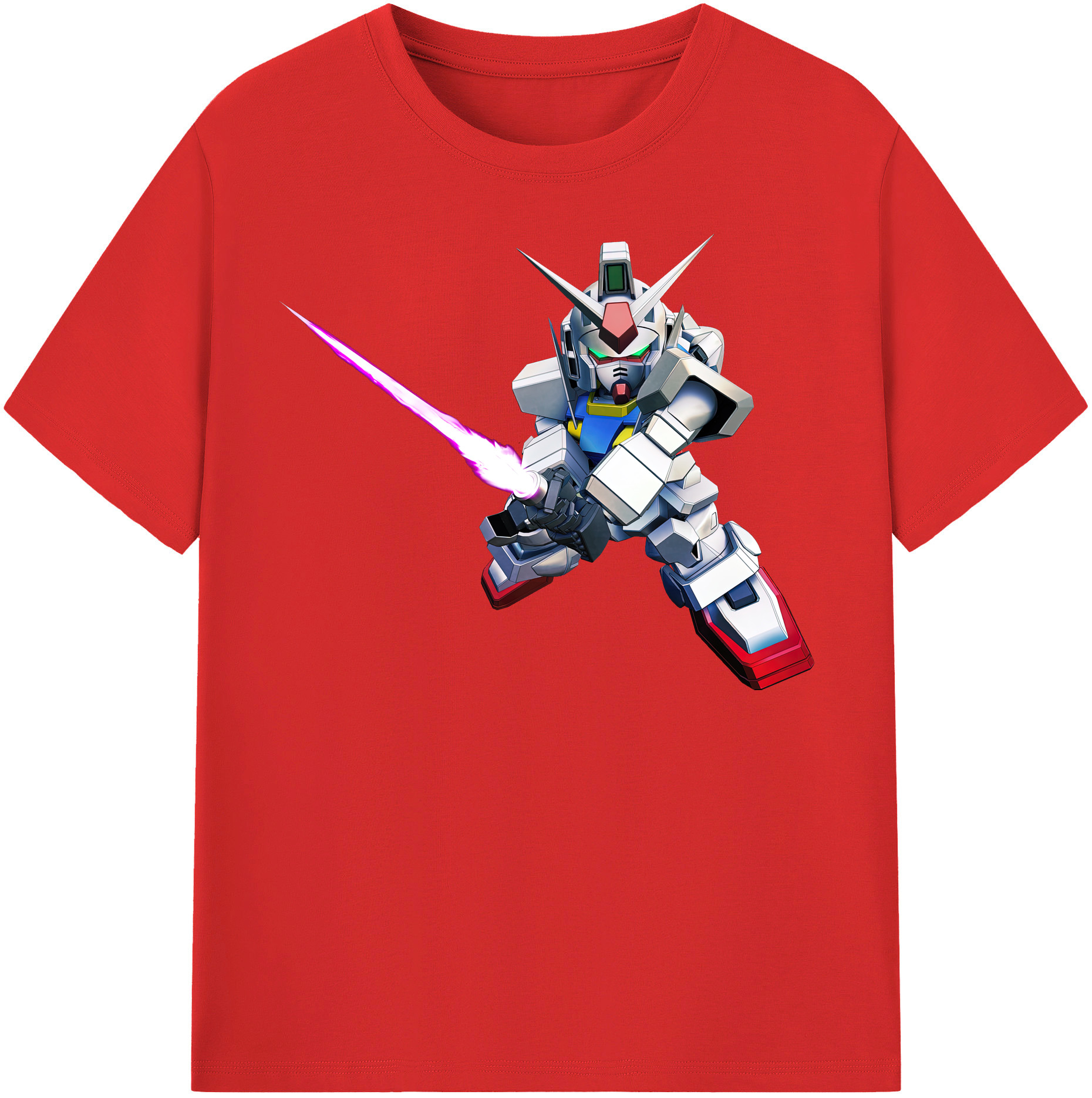 （画像用） 機動戦士ガンダム Mobile Suit Gundam 綿100％半袖Tシャツ（フロントプリント）