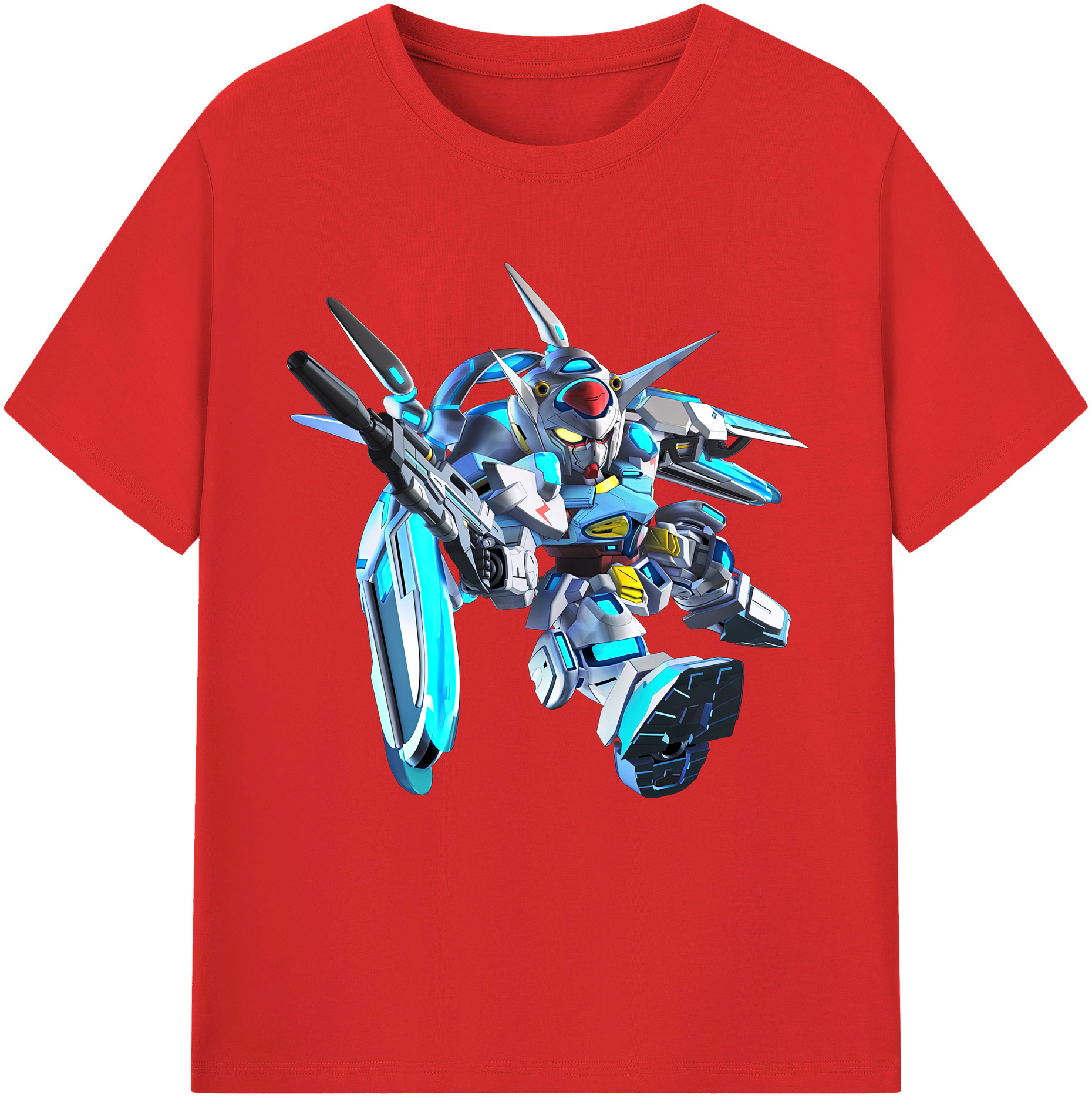 （画像用） 機動戦士ガンダム Mobile Suit Gundam 綿100％半袖Tシャツ（フロントプリント）