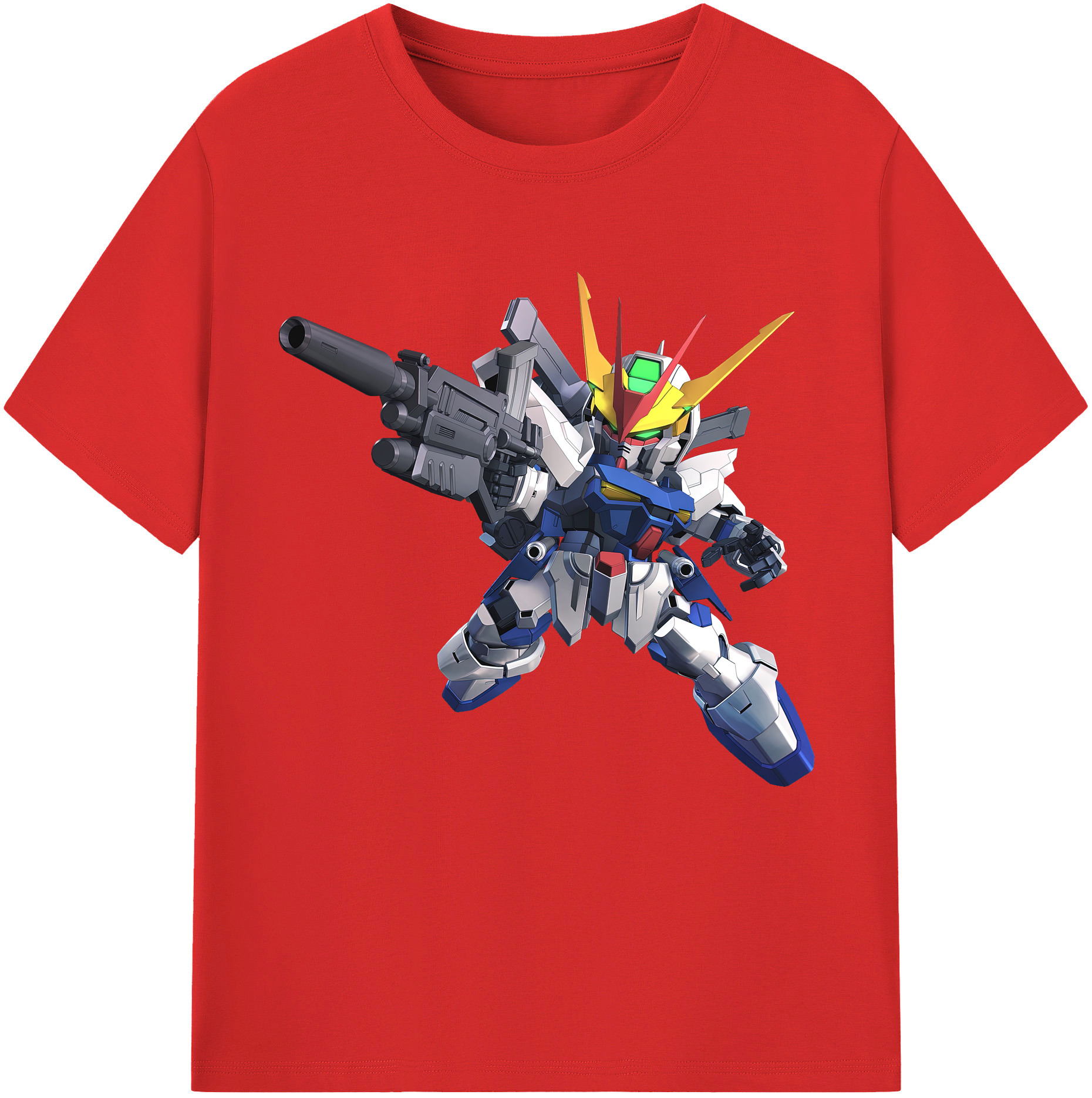 （画像用） 機動戦士ガンダム Mobile Suit Gundam 綿100％半袖Tシャツ（フロントプリント）