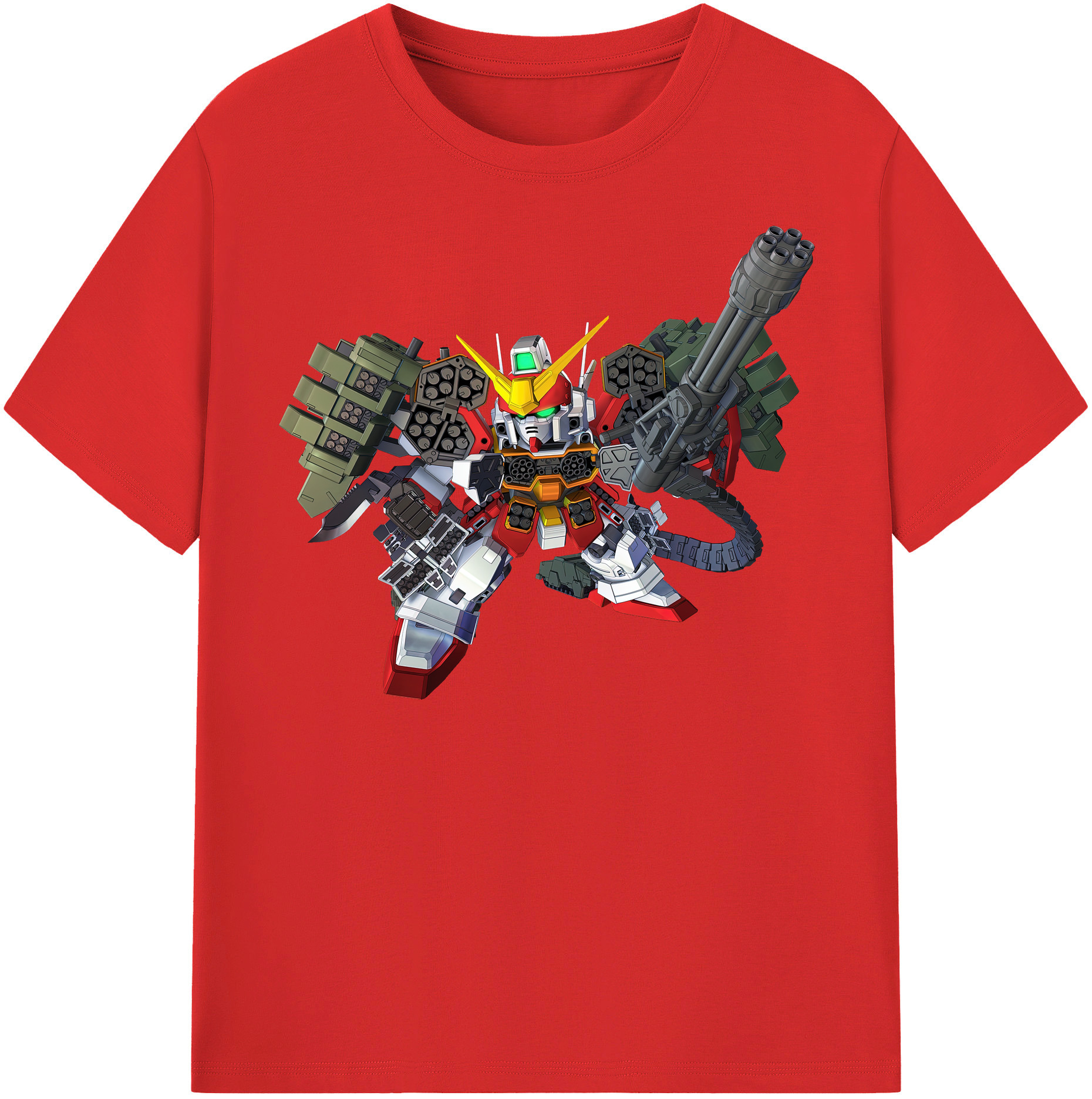 （画像用） 機動戦士ガンダム Mobile Suit Gundam 綿100％半袖Tシャツ（フロントプリント）