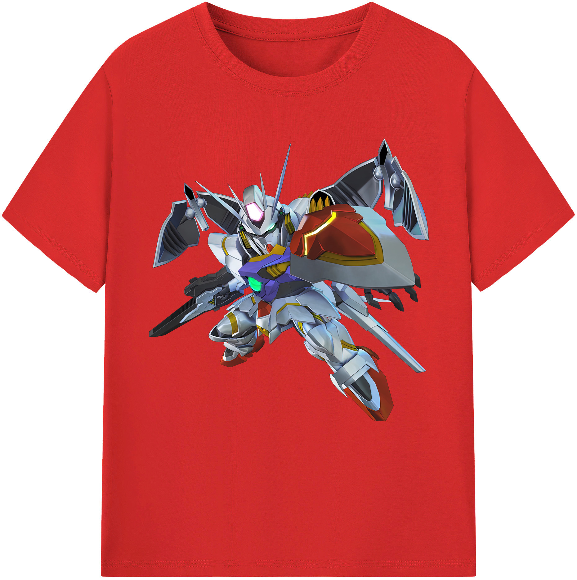 （画像用） 機動戦士ガンダム Mobile Suit Gundam 綿100％半袖Tシャツ（フロントプリント）