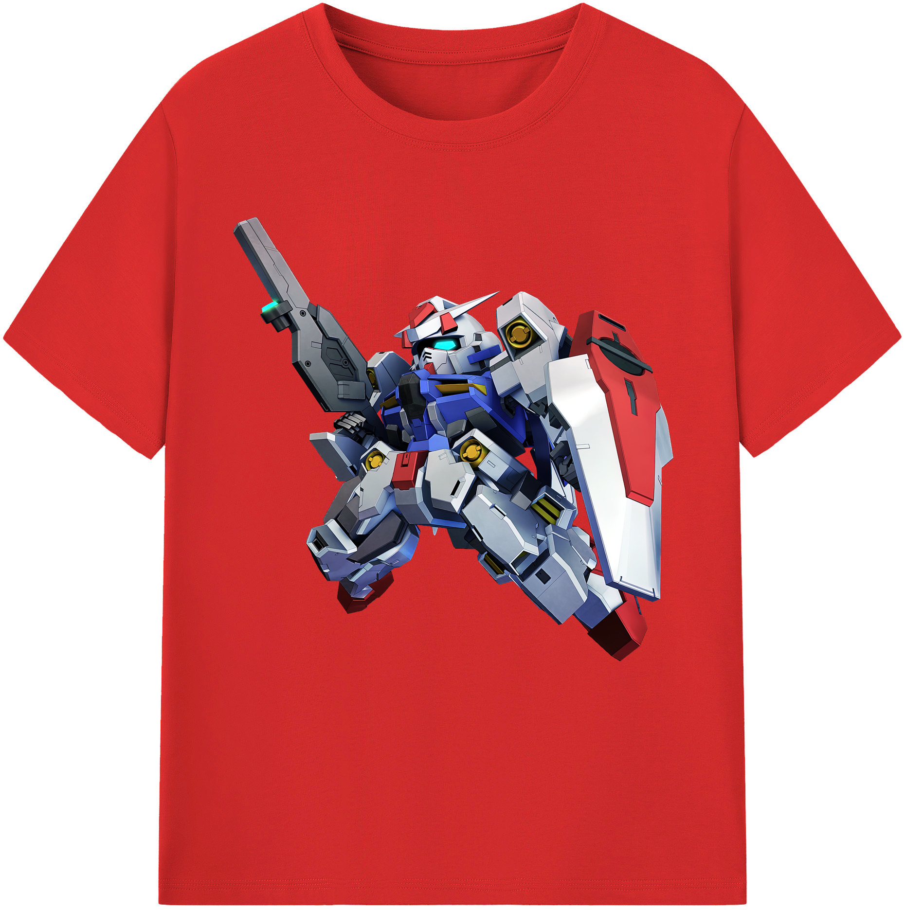 （画像用） 機動戦士ガンダム Mobile Suit Gundam 綿100％半袖Tシャツ（フロントプリント）