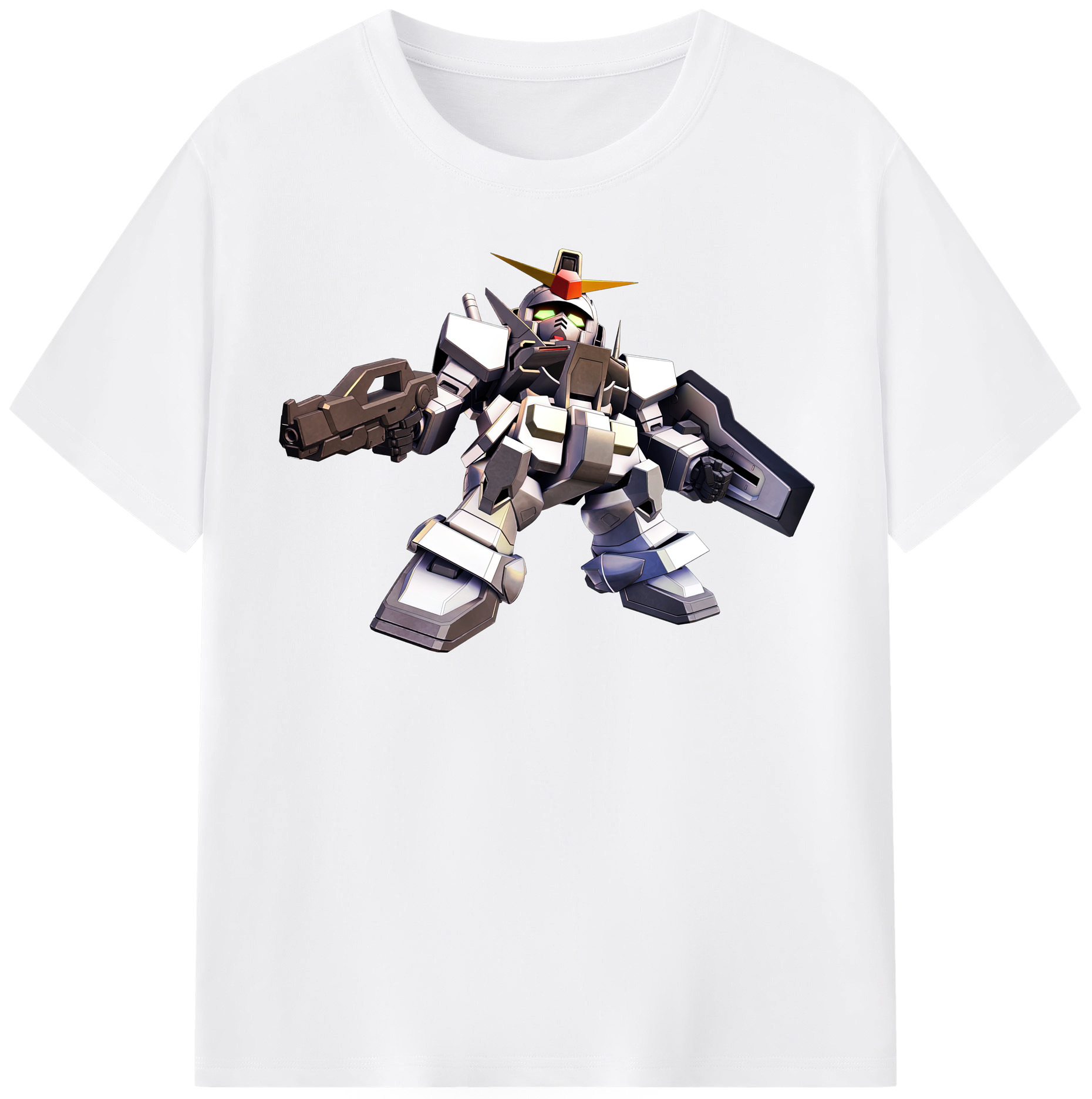 （画像用） 機動戦士ガンダム Mobile Suit Gundam 綿100％半袖Tシャツ（フロントプリント）