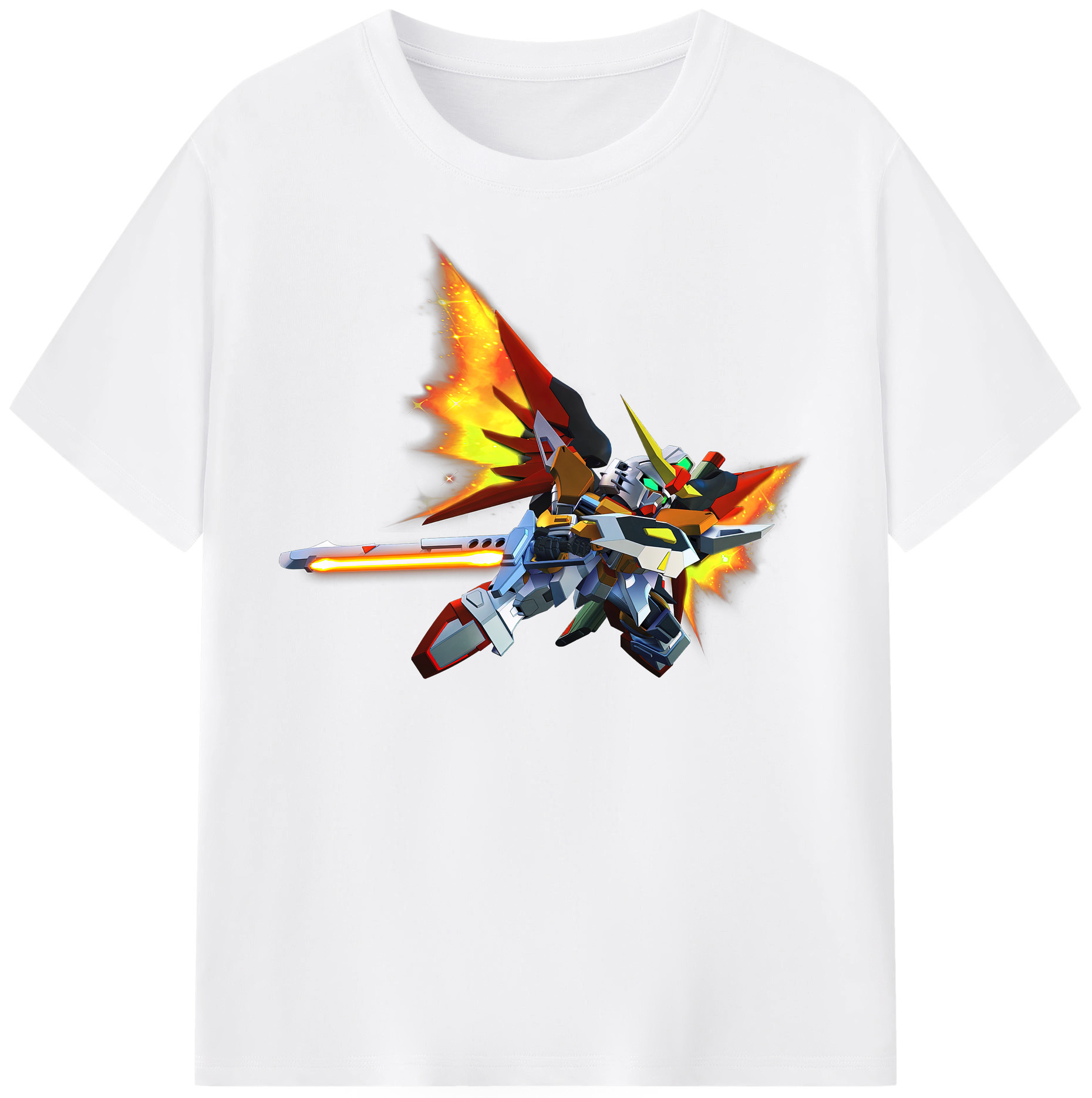 （画像用） 機動戦士ガンダム Mobile Suit Gundam 綿100％半袖Tシャツ（フロントプリント）