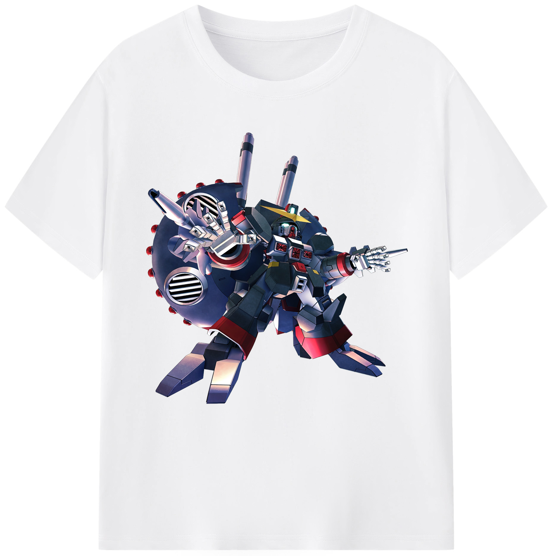 （画像用） 機動戦士ガンダム Mobile Suit Gundam 綿100％半袖Tシャツ（フロントプリント）