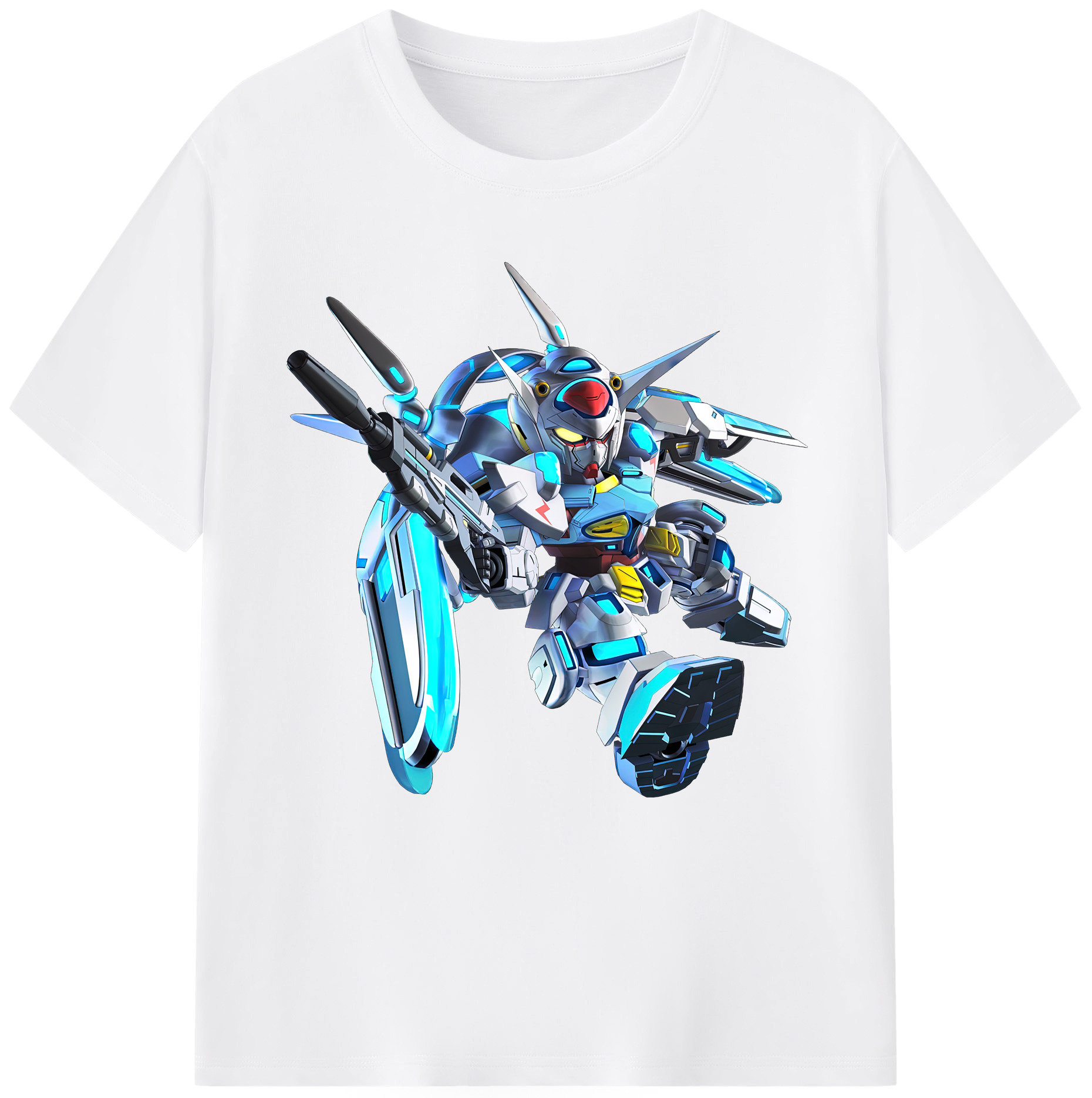 （画像用） 機動戦士ガンダム Mobile Suit Gundam 綿100％半袖Tシャツ（フロントプリント）
